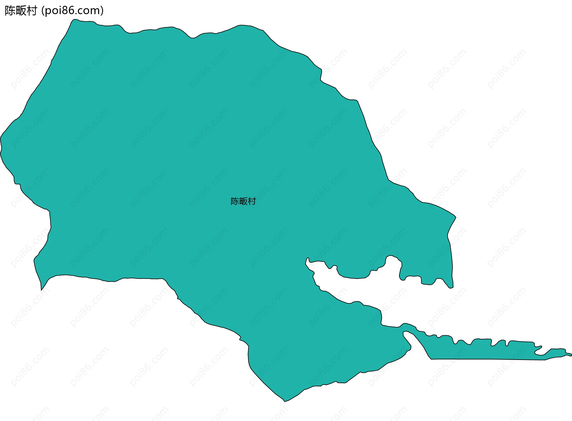 陈畈村边界地图