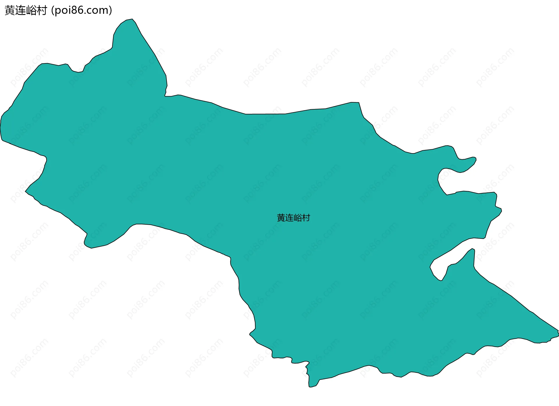 黄连峪村边界地图