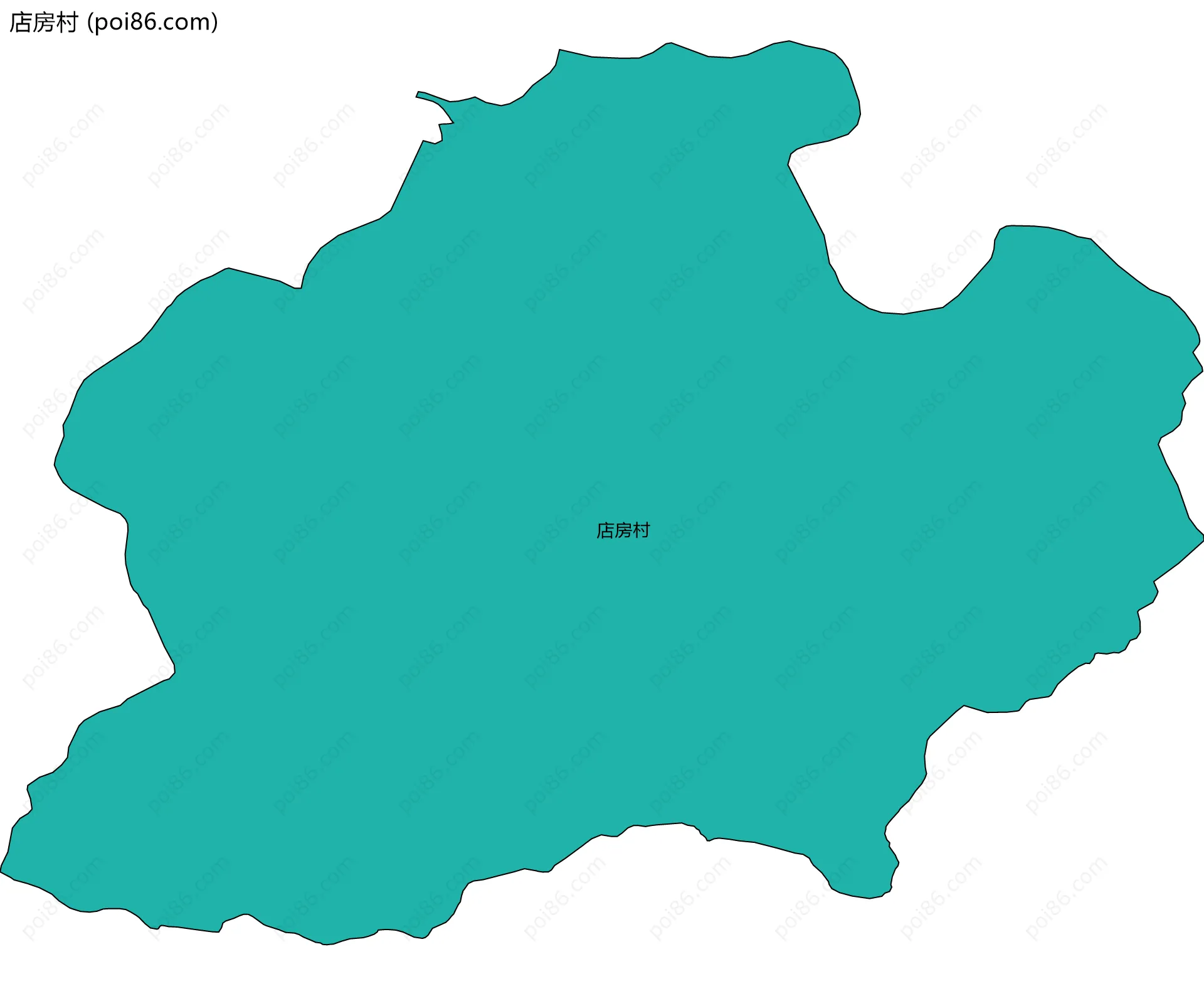 店房村边界地图
