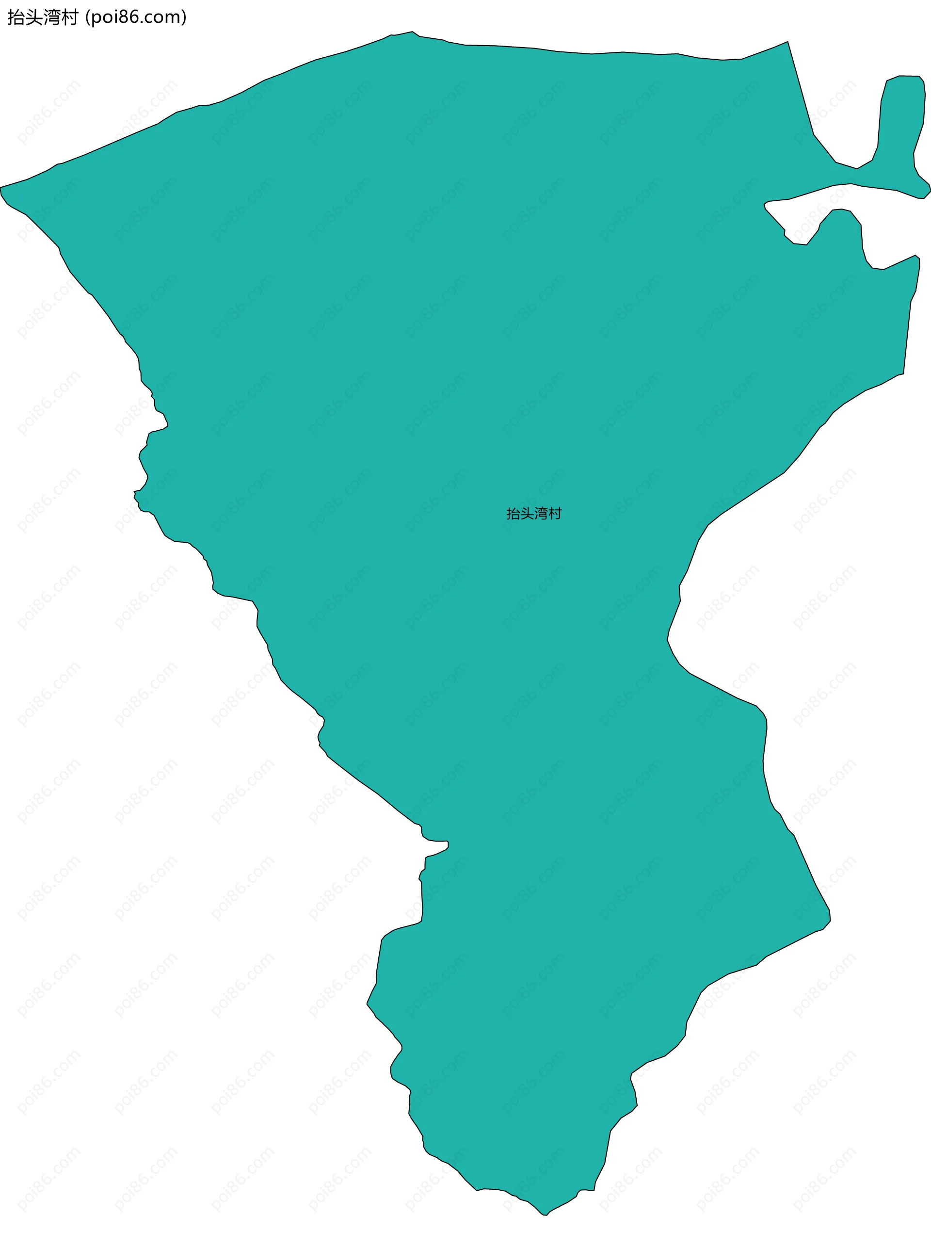 抬头湾村边界地图