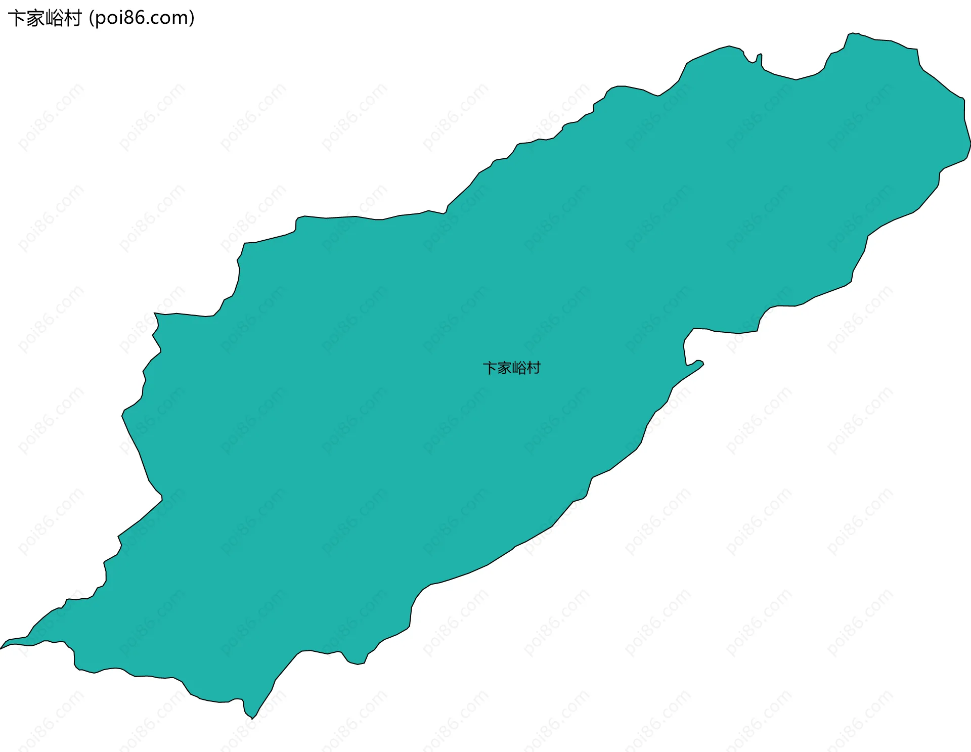 卞家峪村边界地图