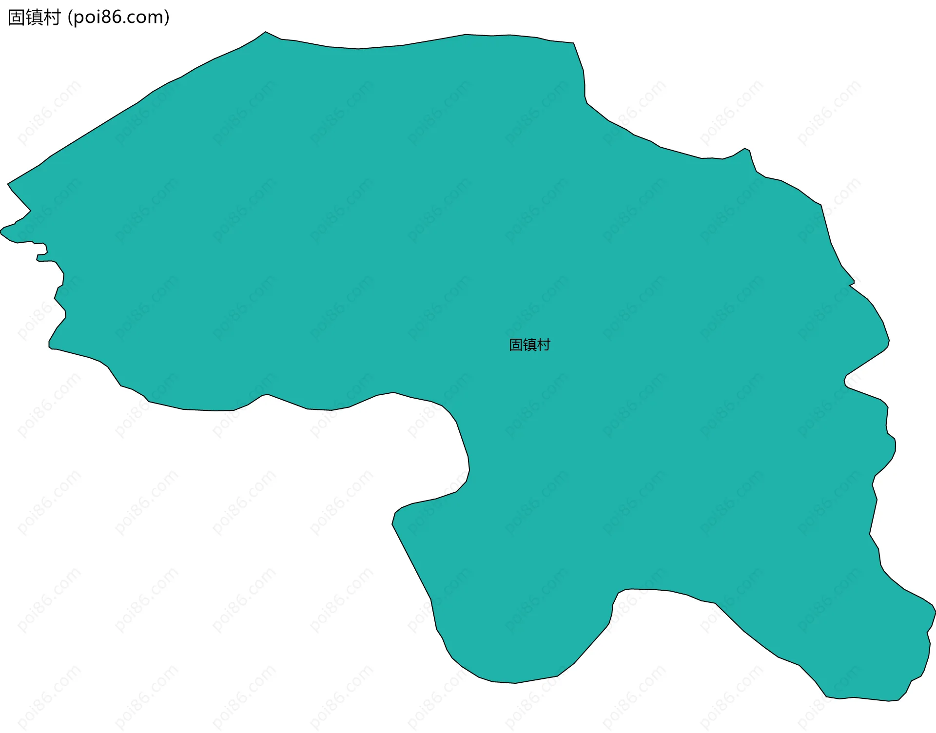 固镇村边界地图
