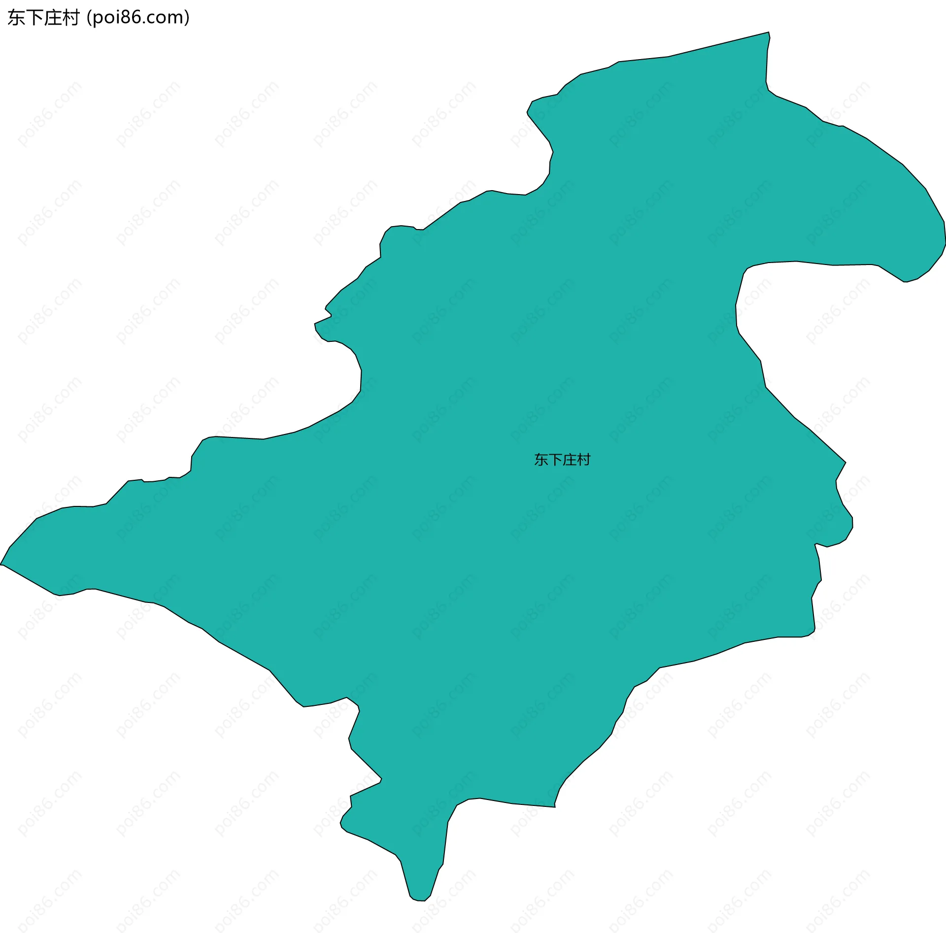 东下庄村边界地图