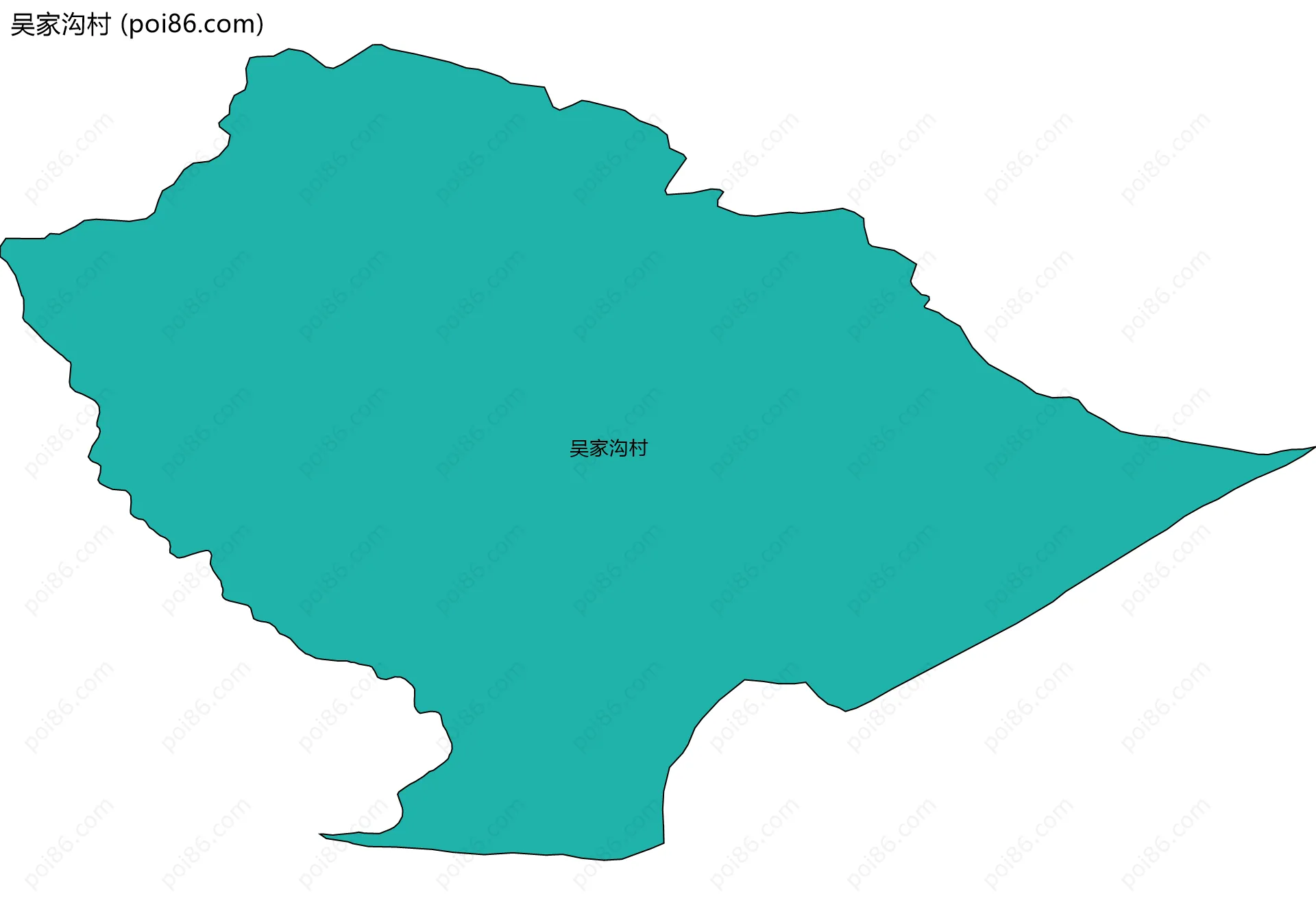 吴家沟村边界地图