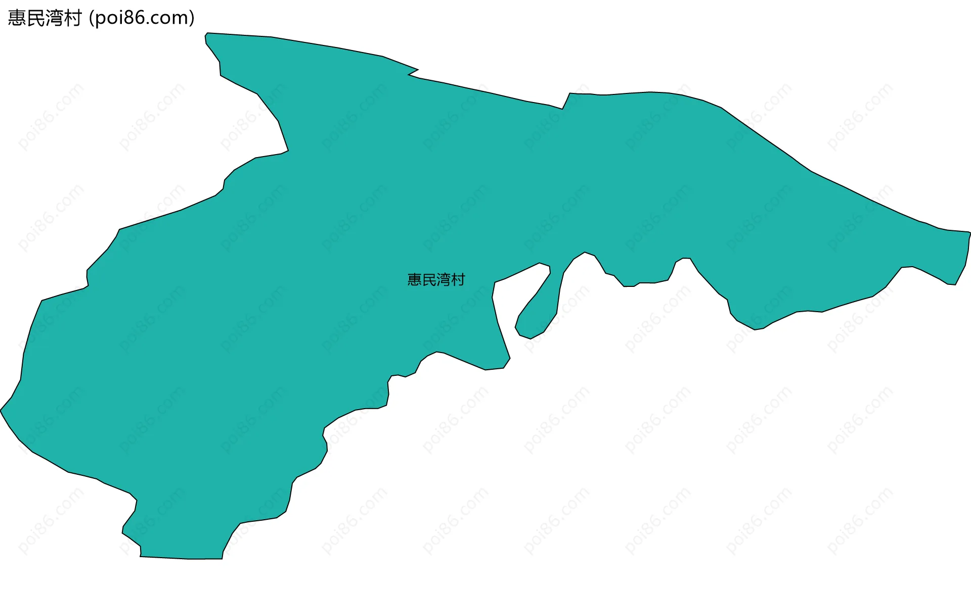 惠民湾村边界地图