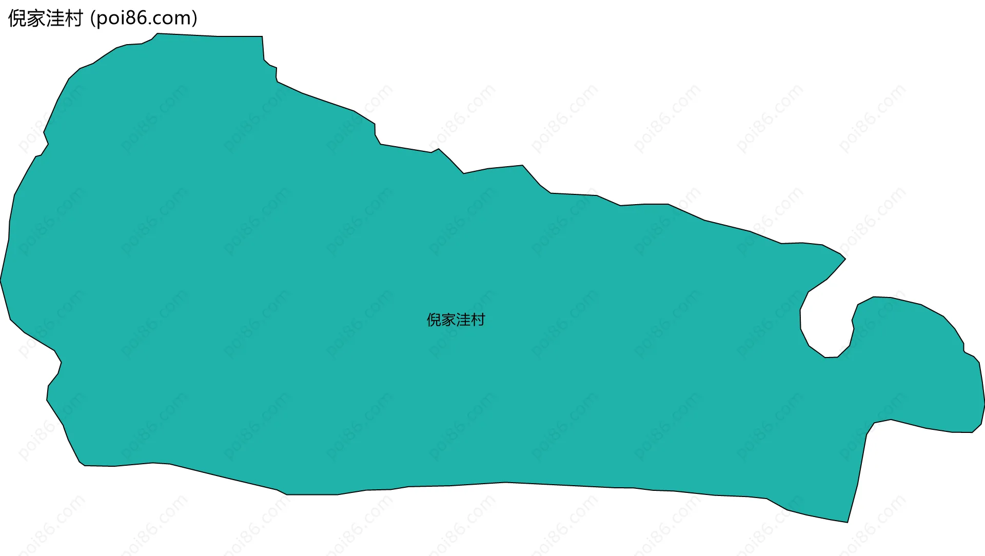 倪家洼村边界地图