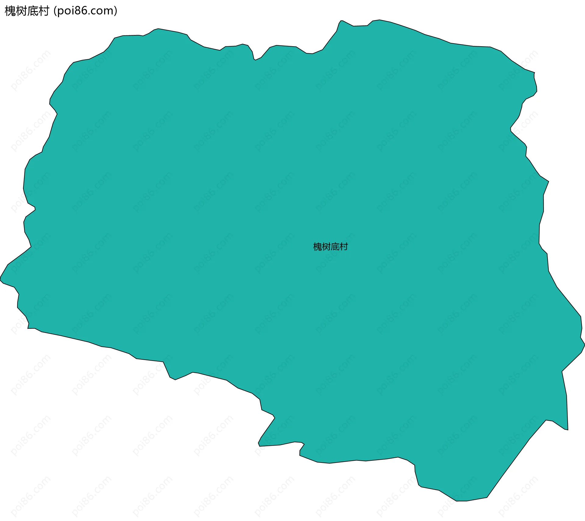 槐树底村边界地图