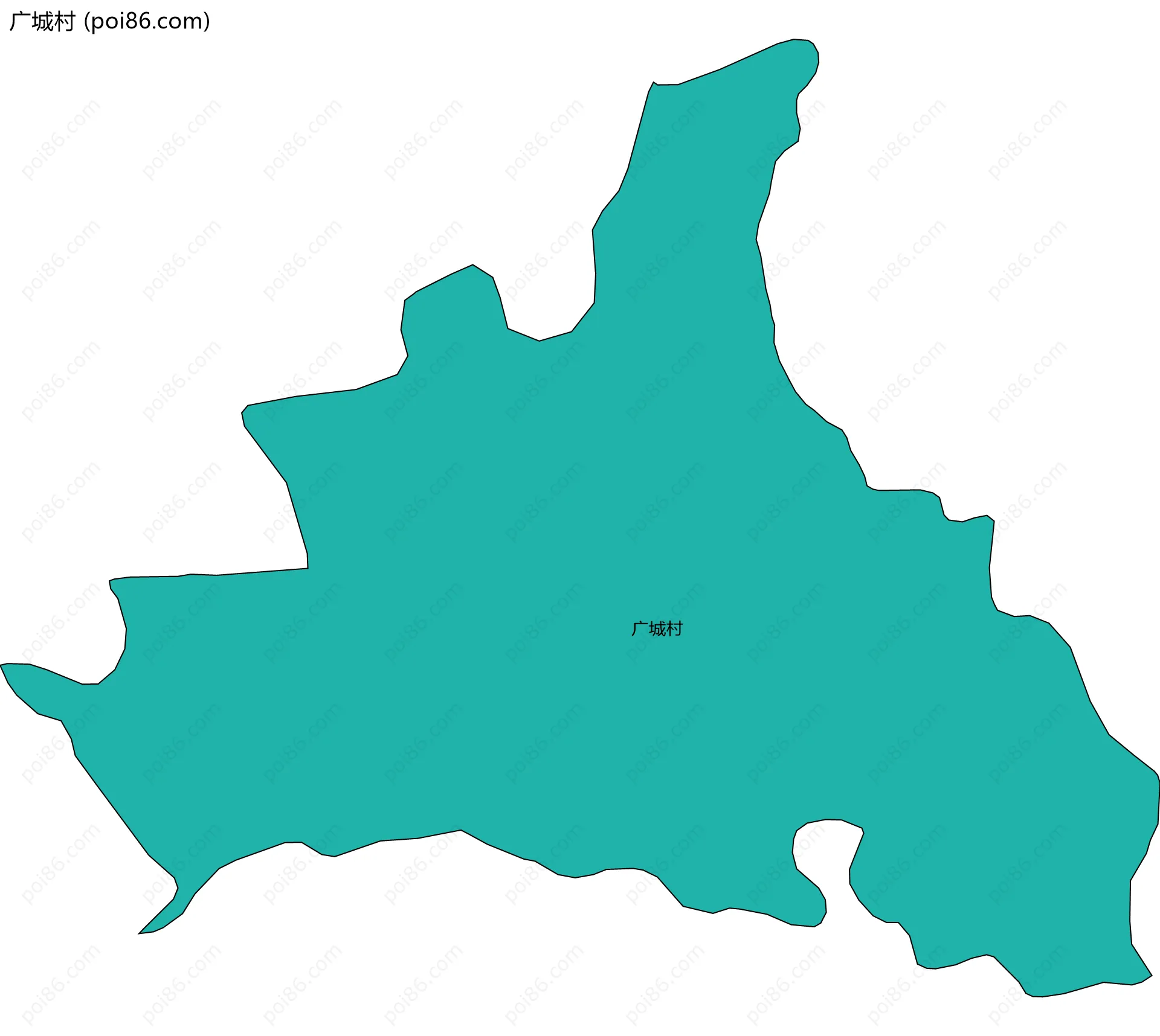 广城村边界地图