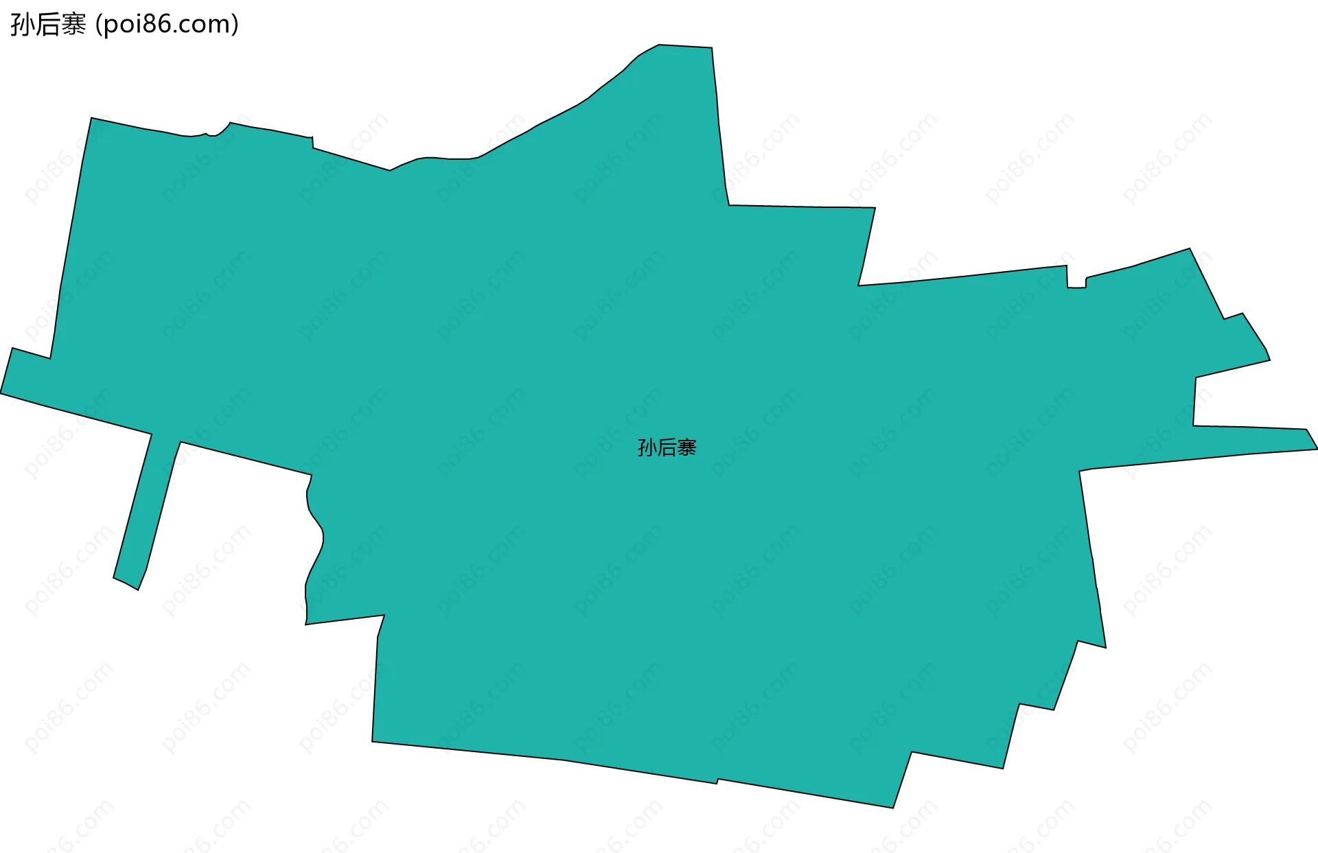 孙后寨边界地图