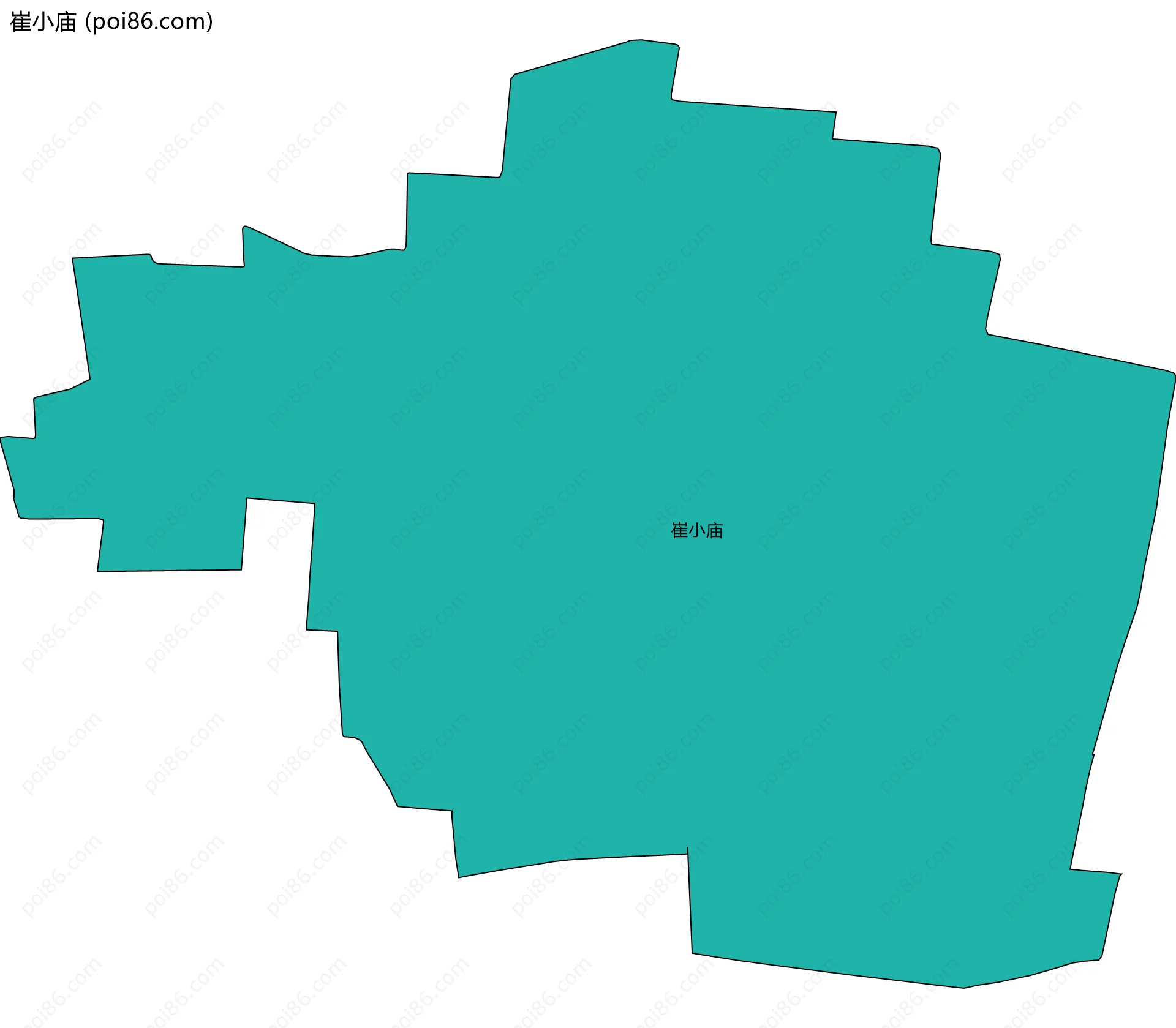 崔小庙边界地图