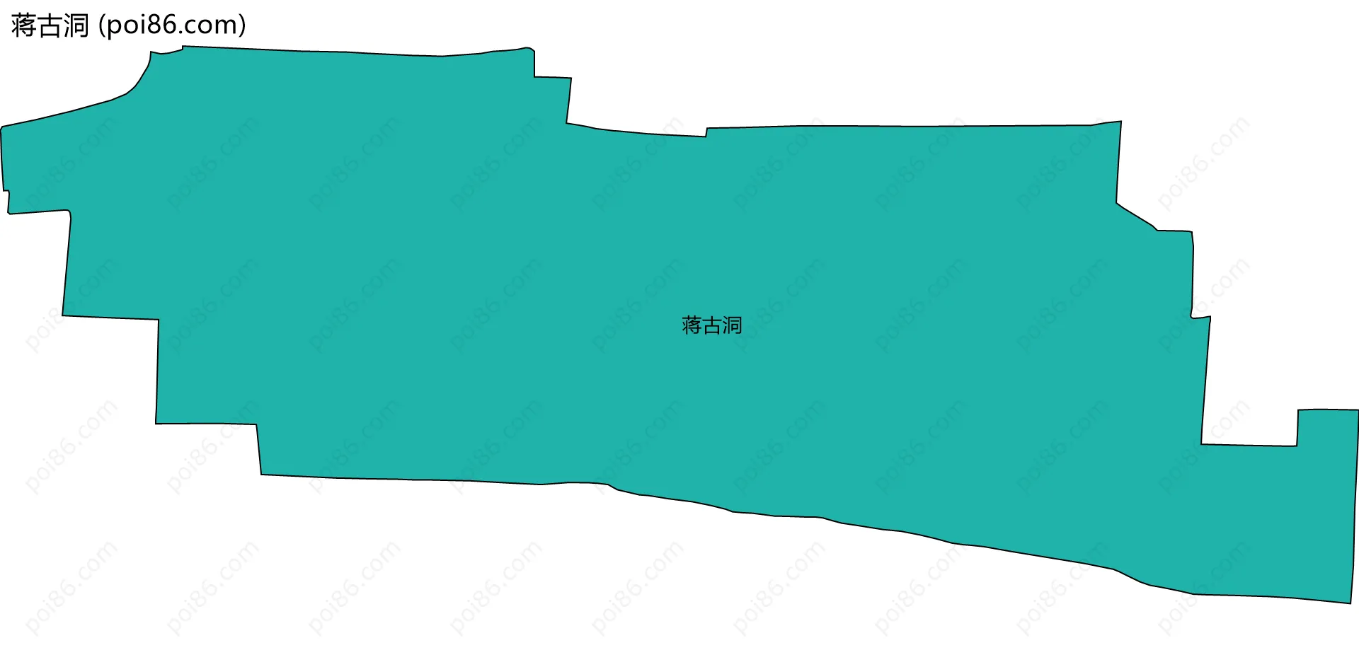 蒋古洞边界地图