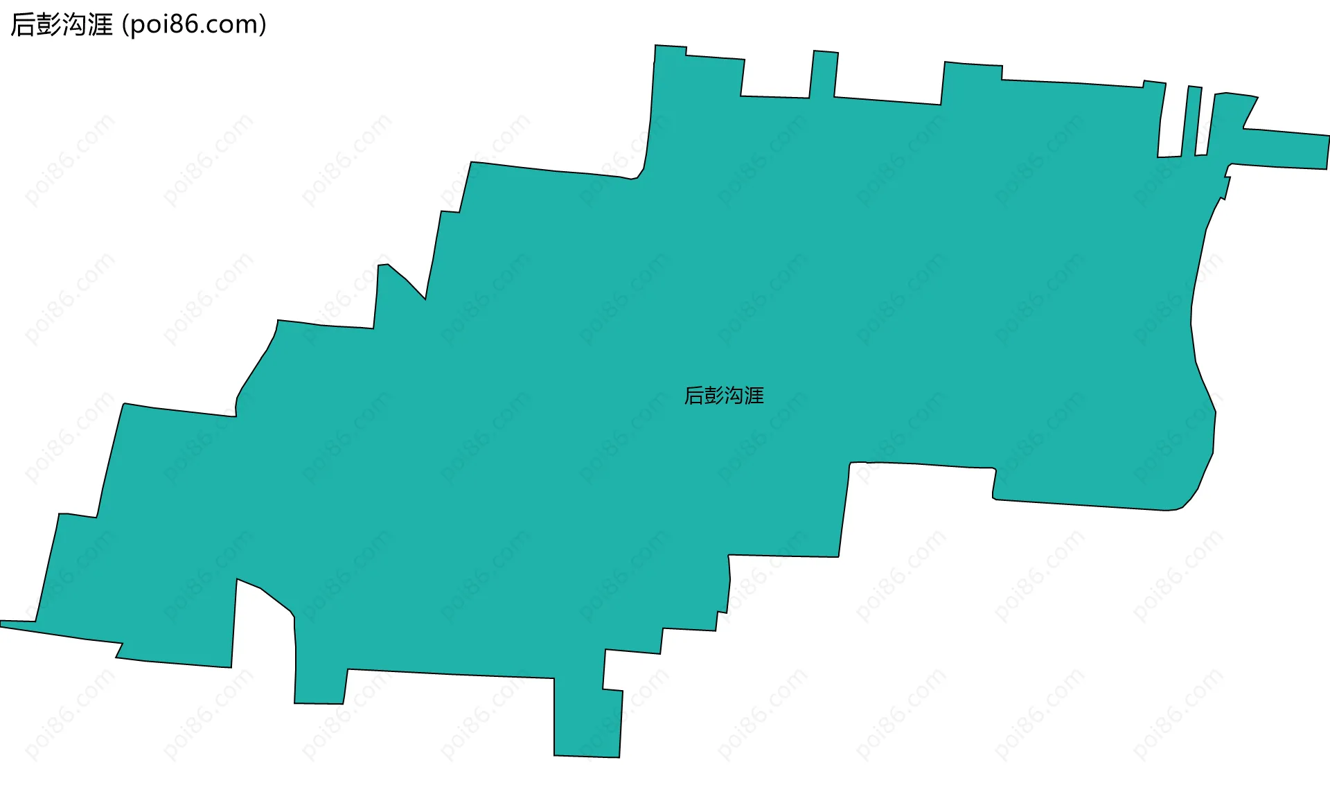 后彭沟涯边界地图