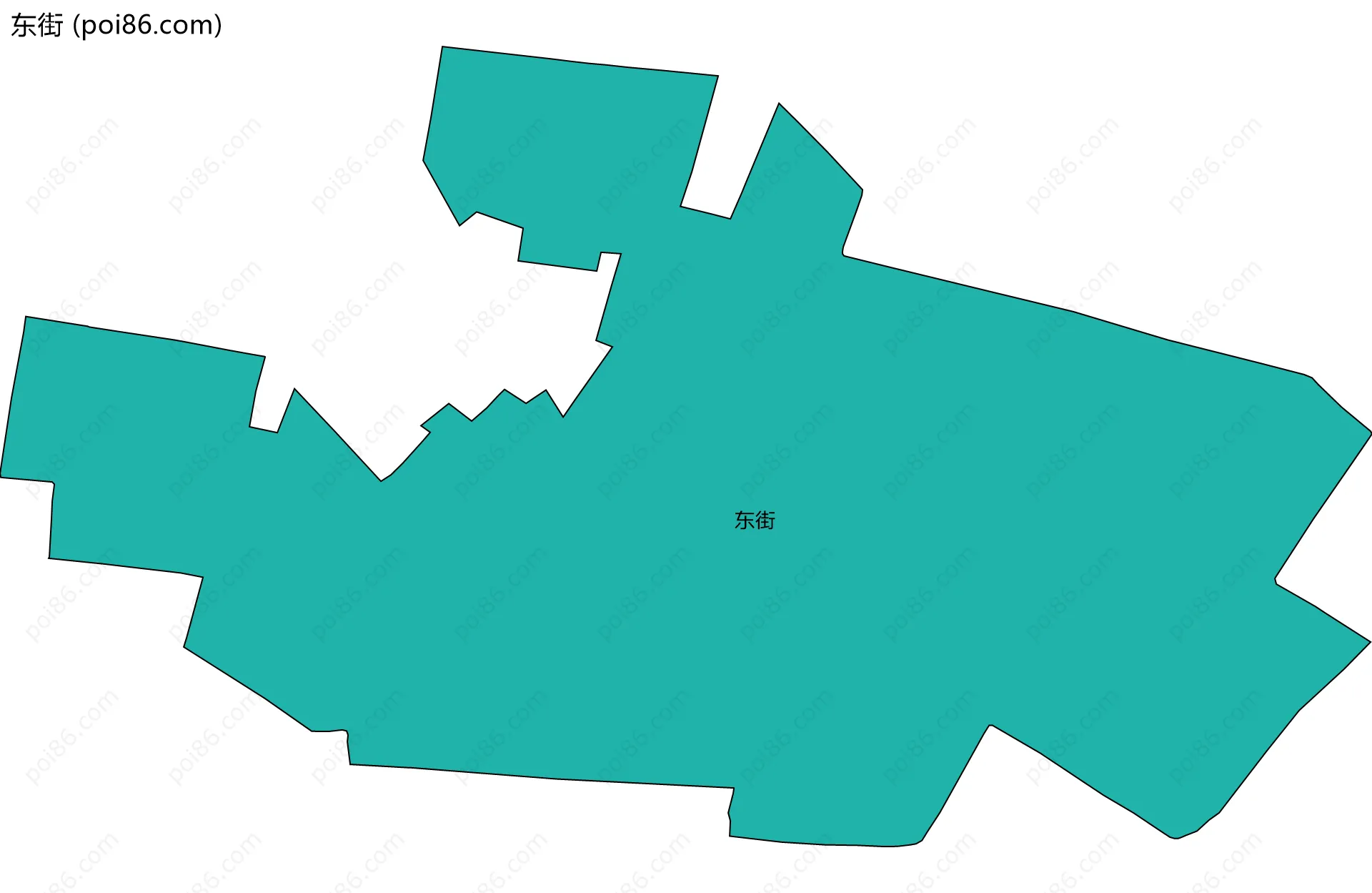 东街边界地图