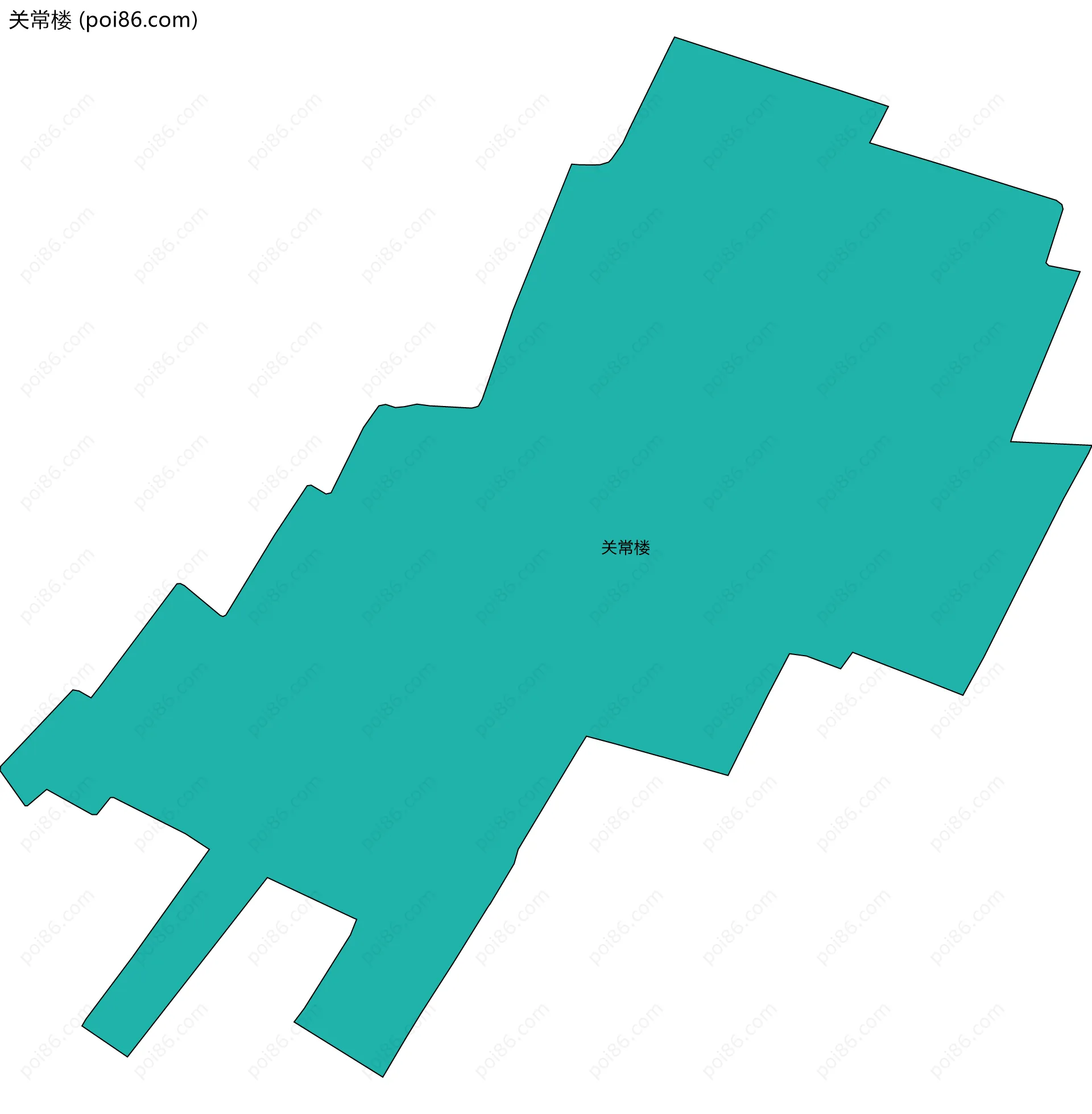 关常楼边界地图