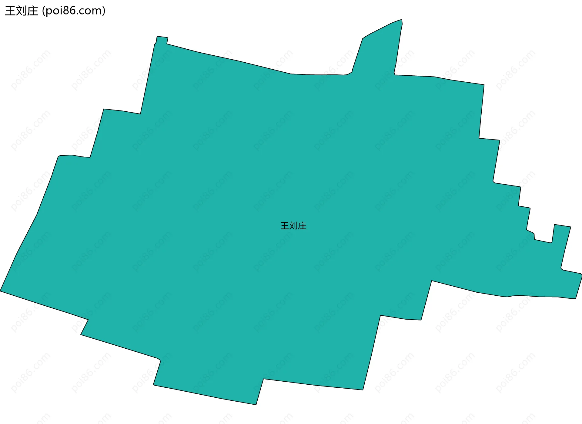 王刘庄边界地图