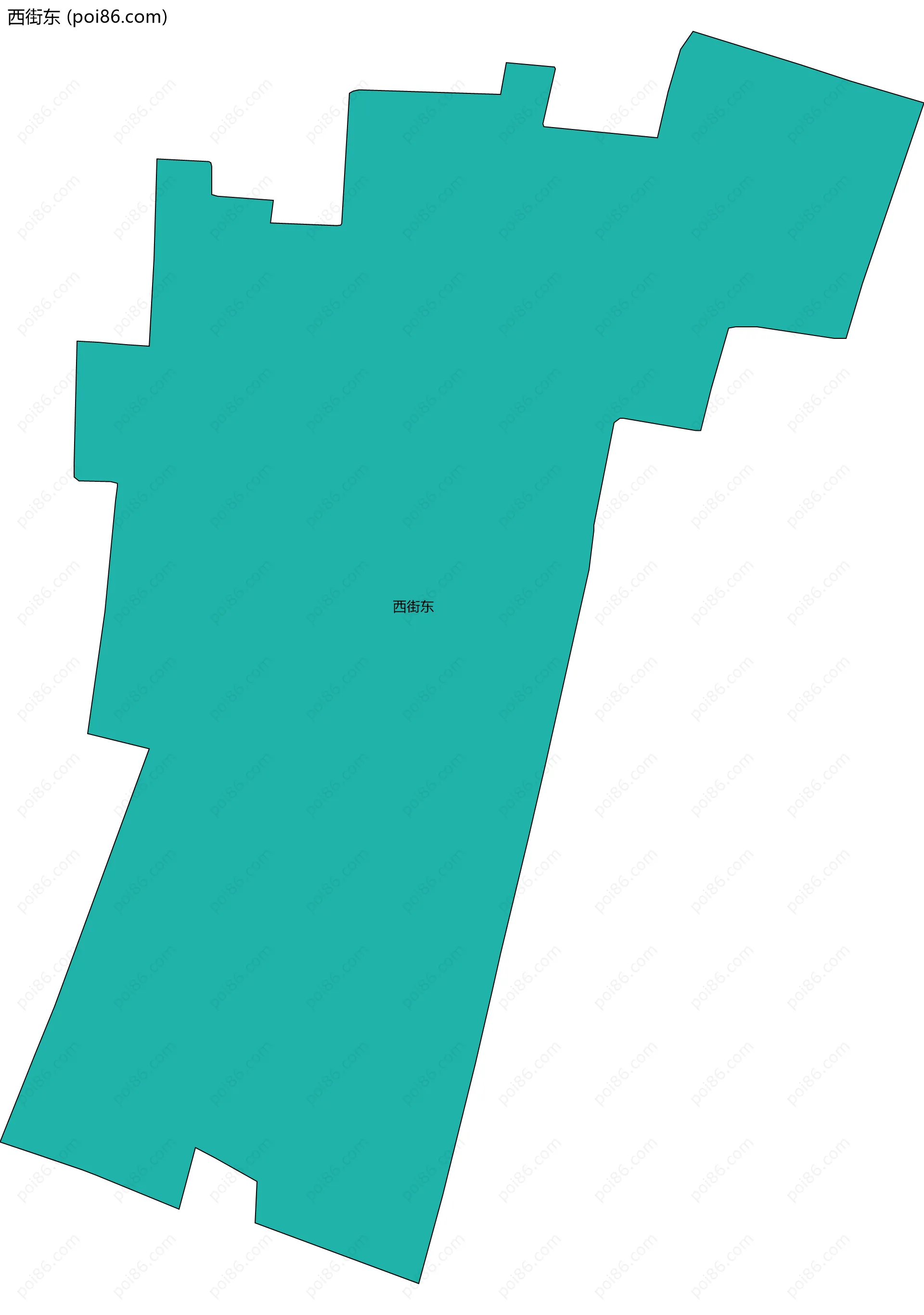 西街东边界地图