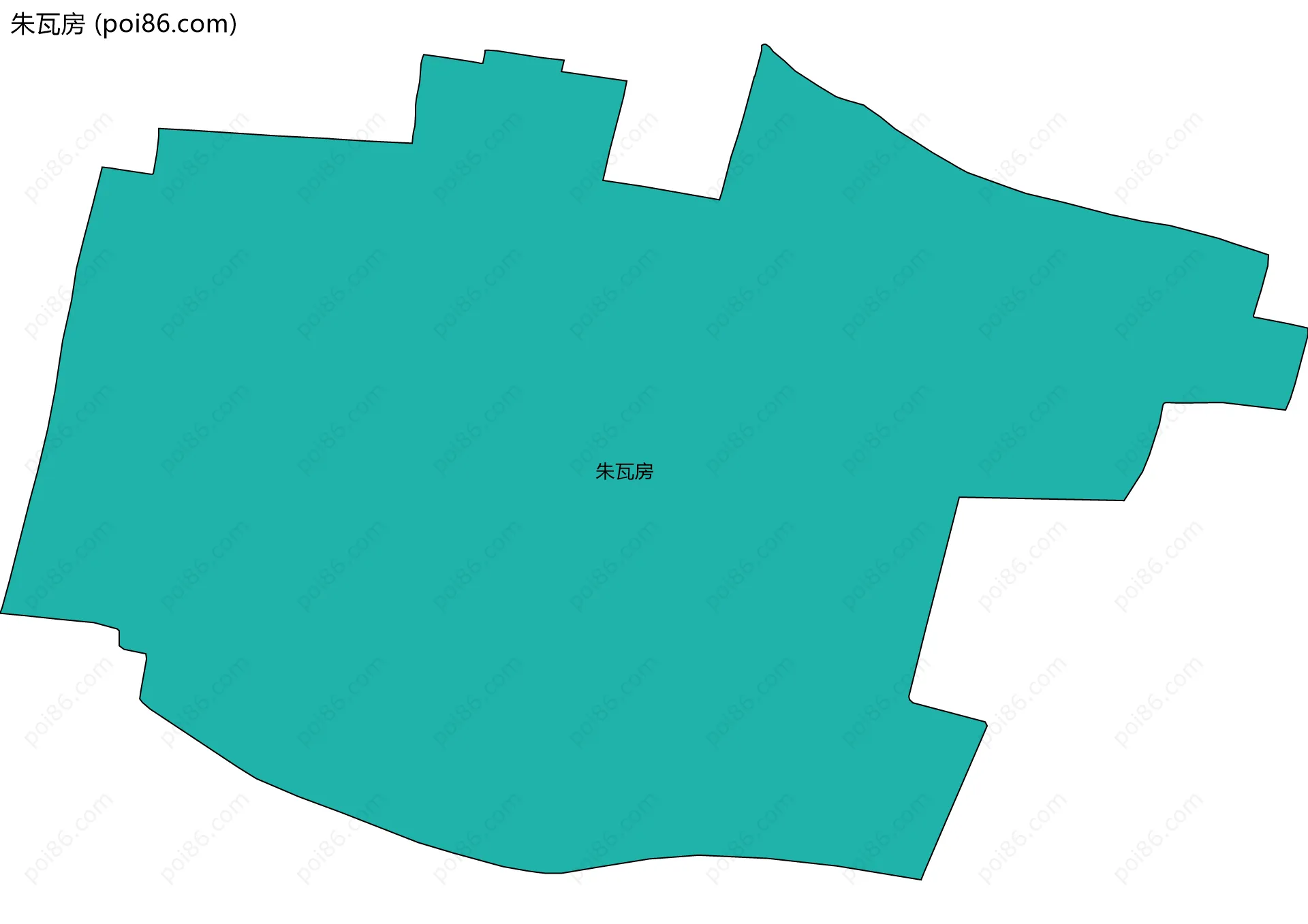 朱瓦房边界地图