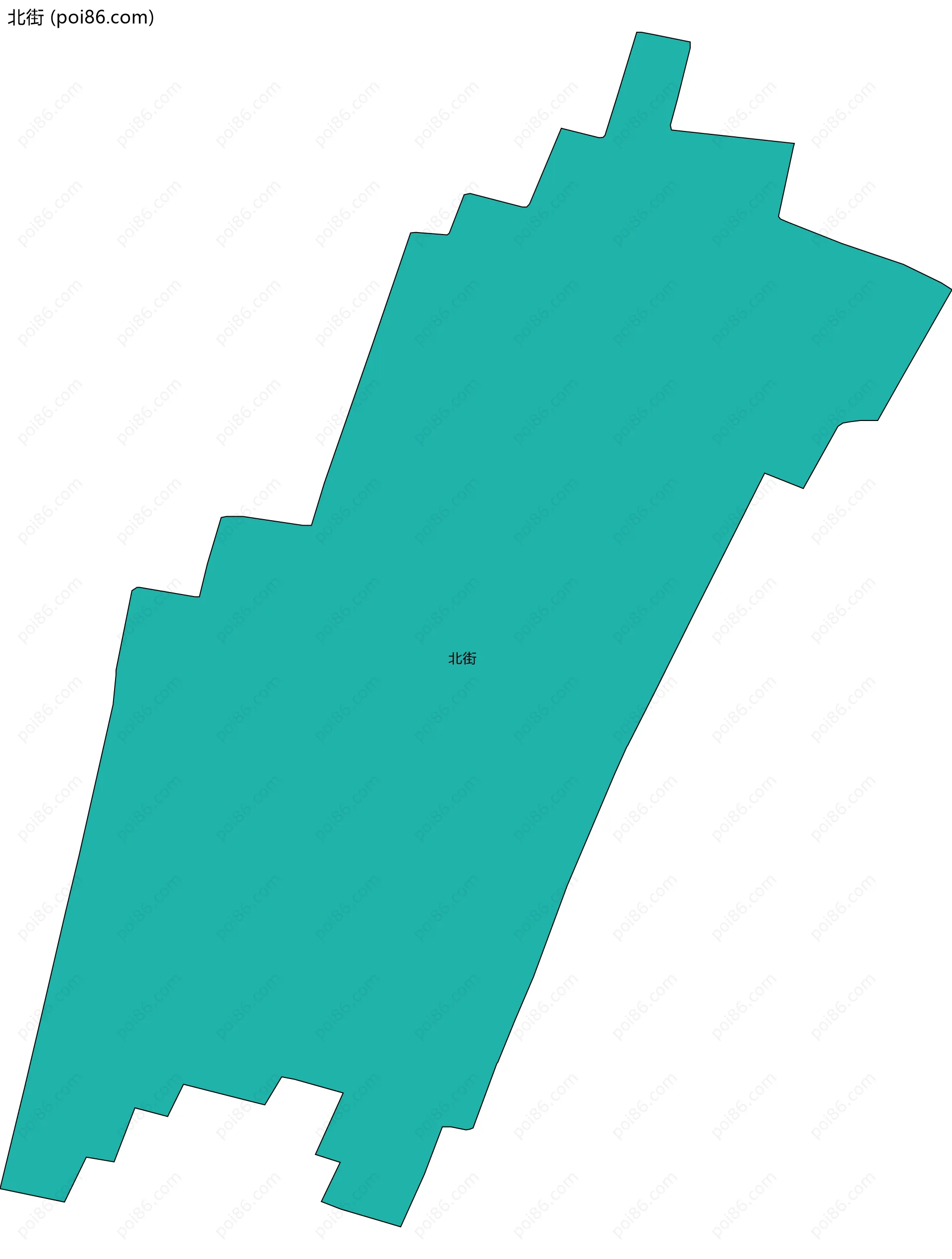 北街边界地图