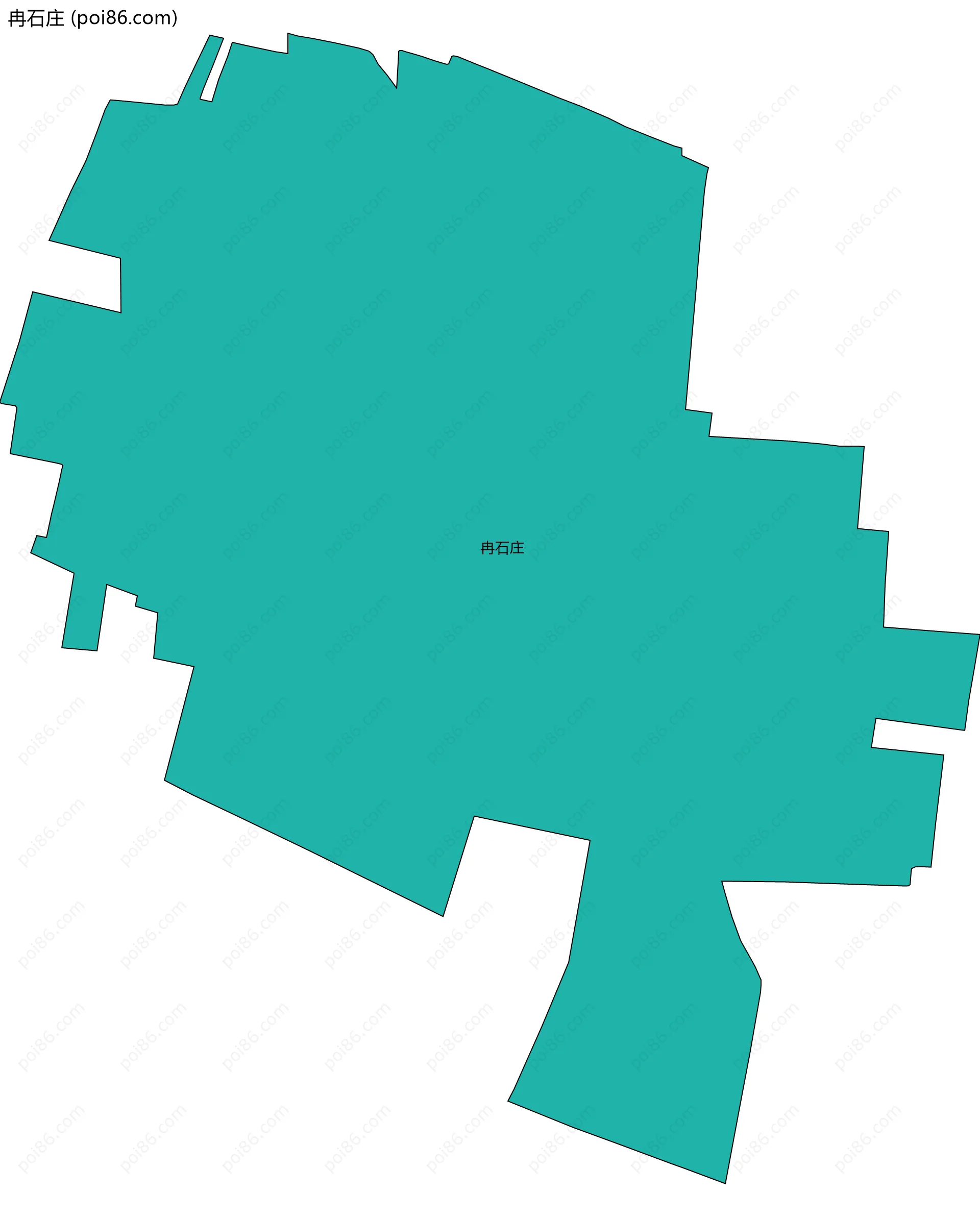 冉石庄边界地图