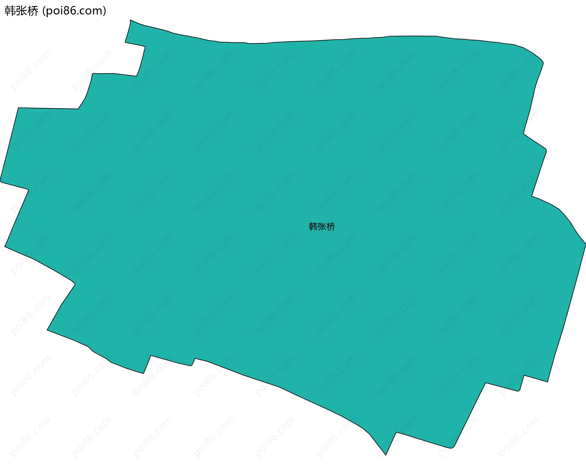 韩张桥边界地图