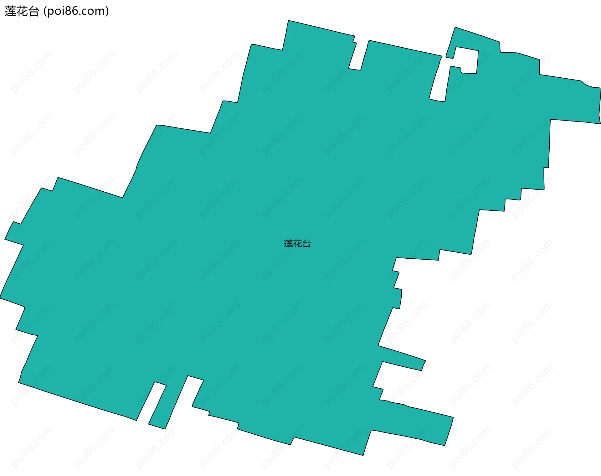莲花台边界地图