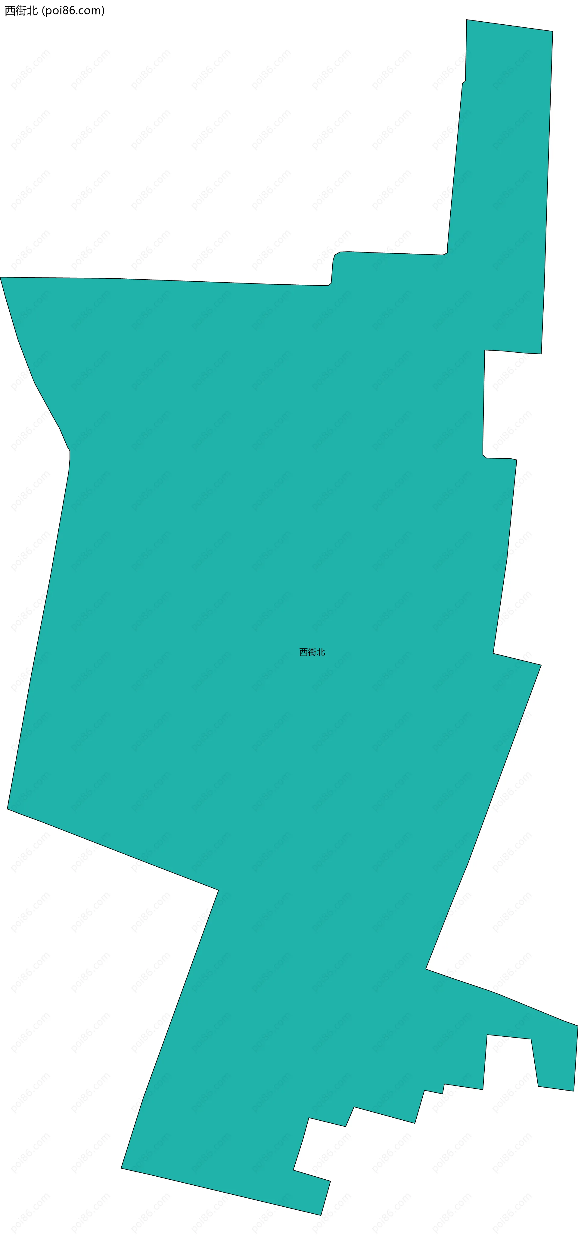 西街北边界地图