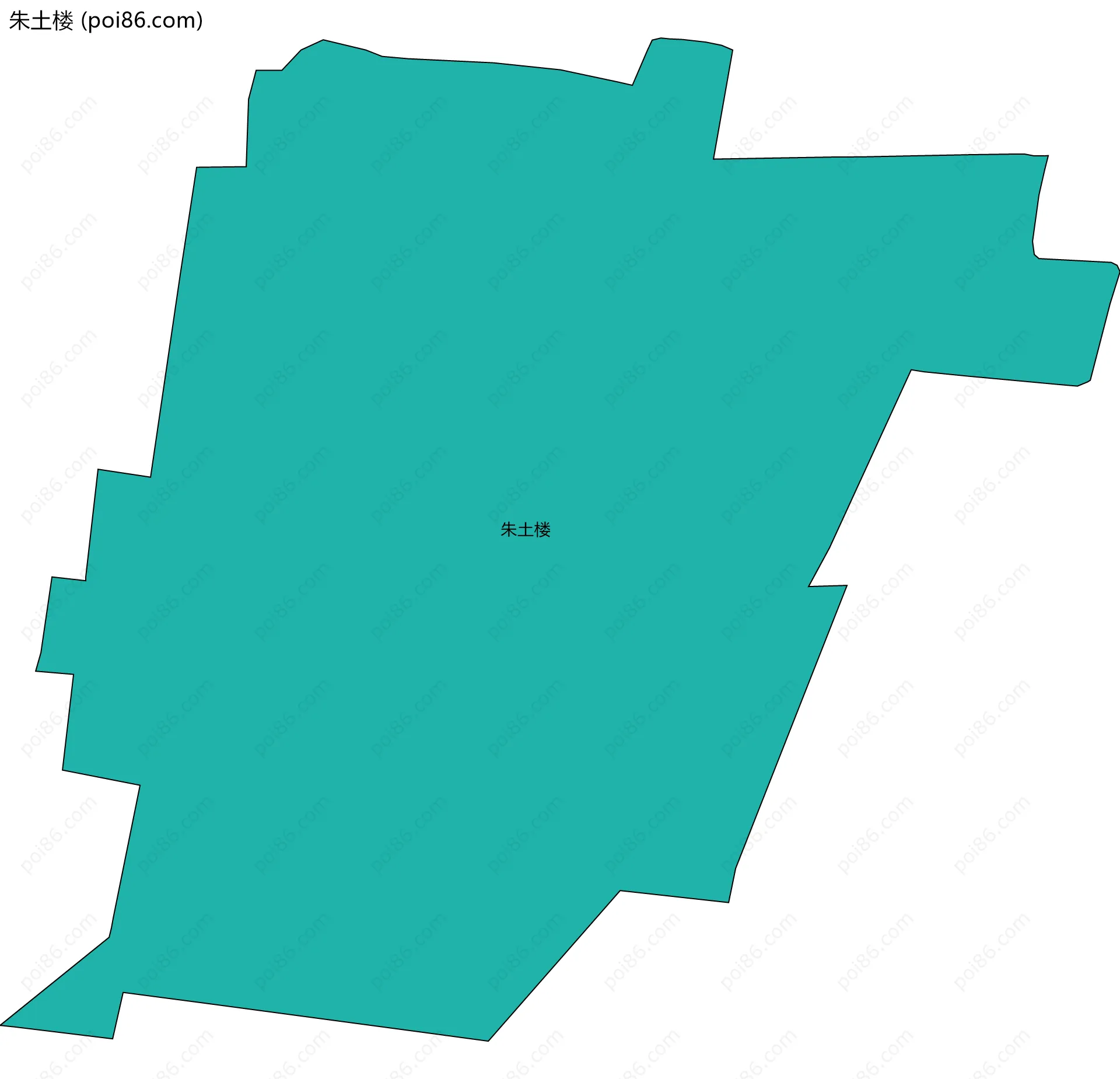 朱土楼边界地图