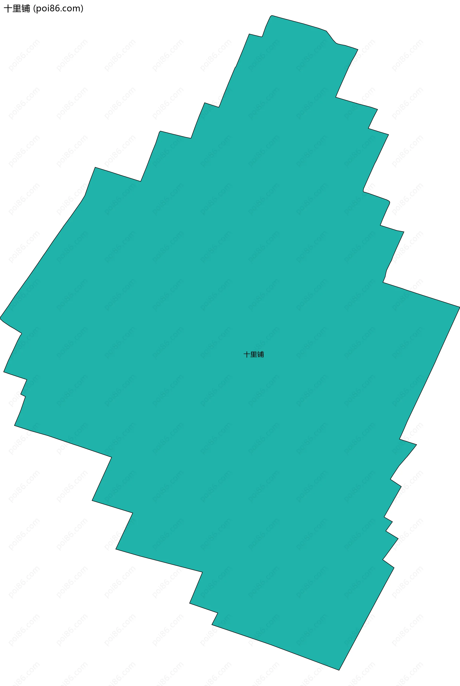 十里铺边界地图