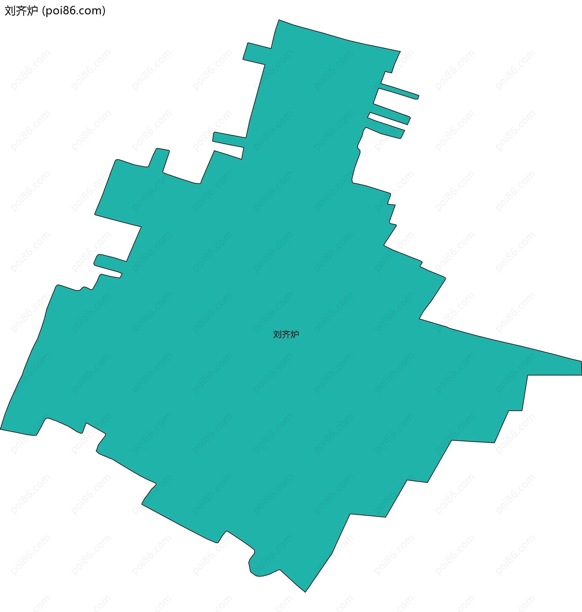 刘齐炉边界地图
