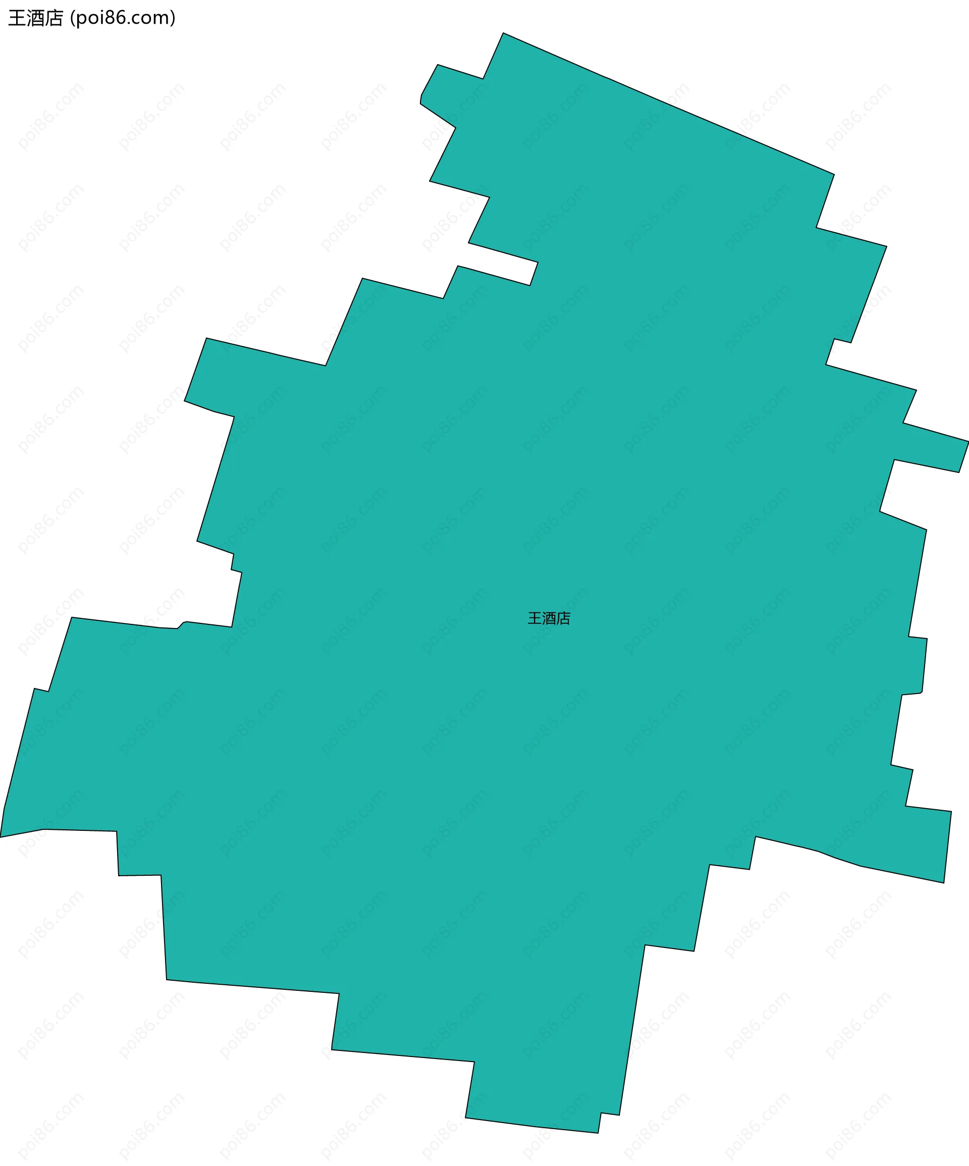 王酒店边界地图