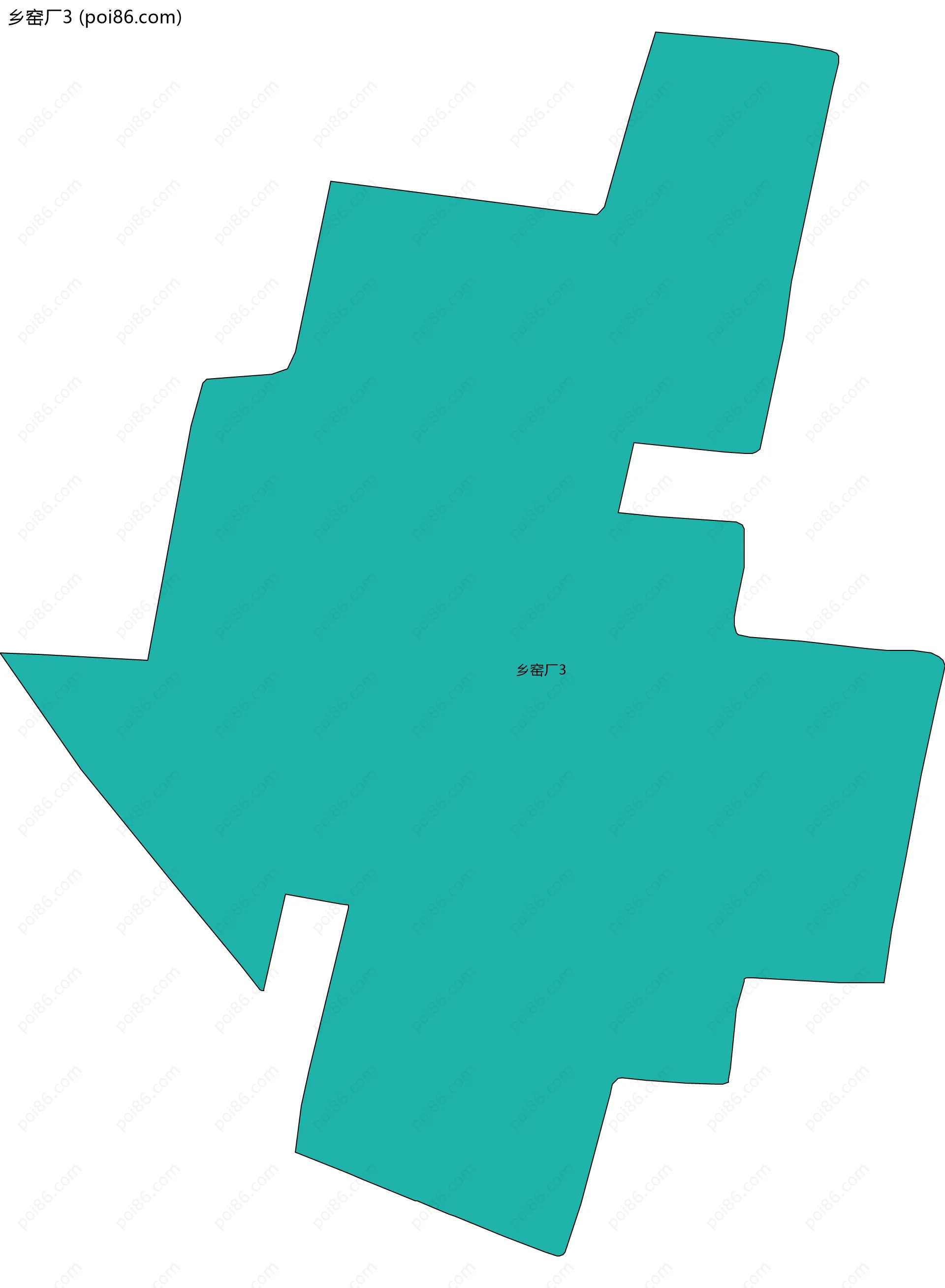 乡窑厂3边界地图