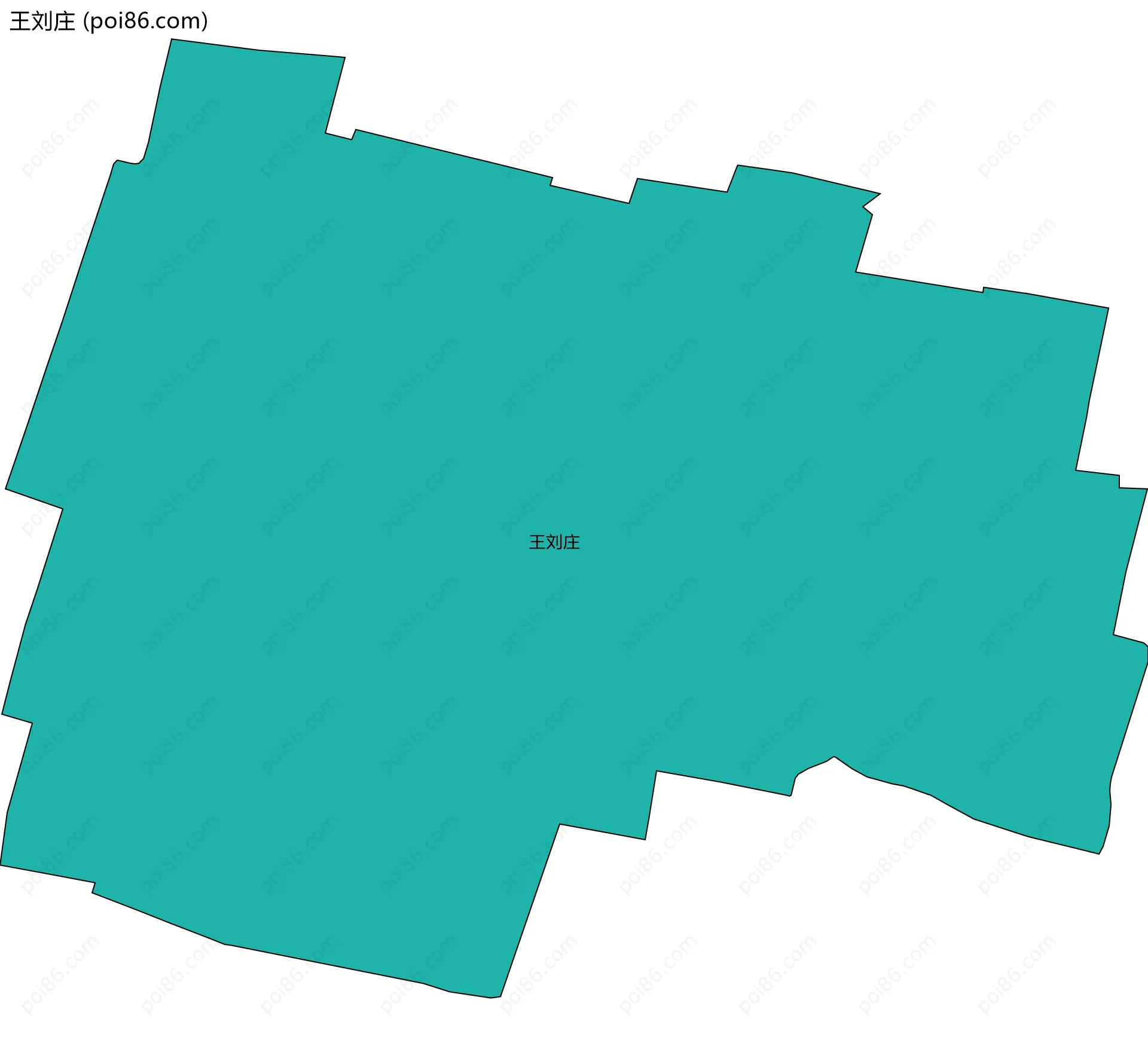 王刘庄边界地图