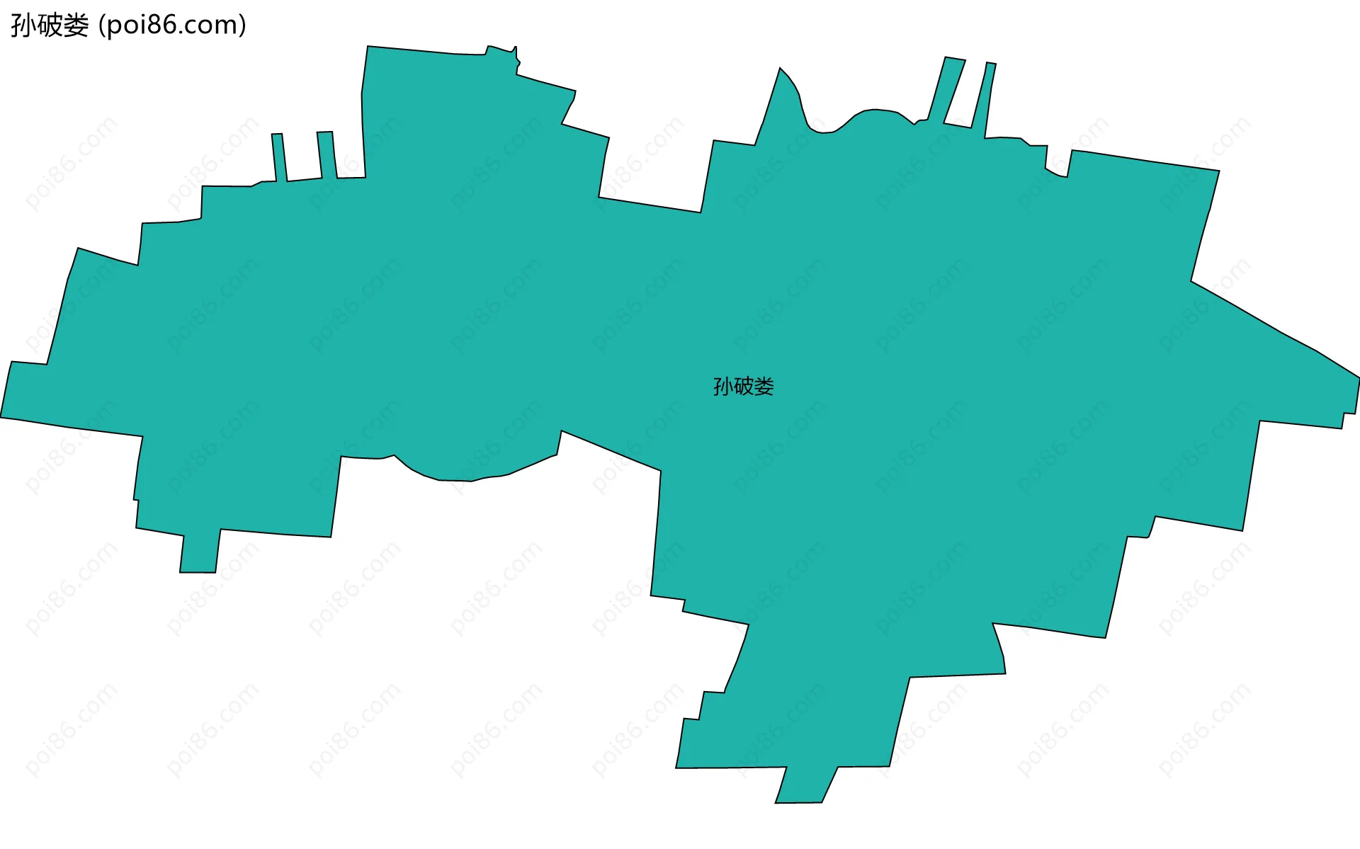 孙破娄边界地图