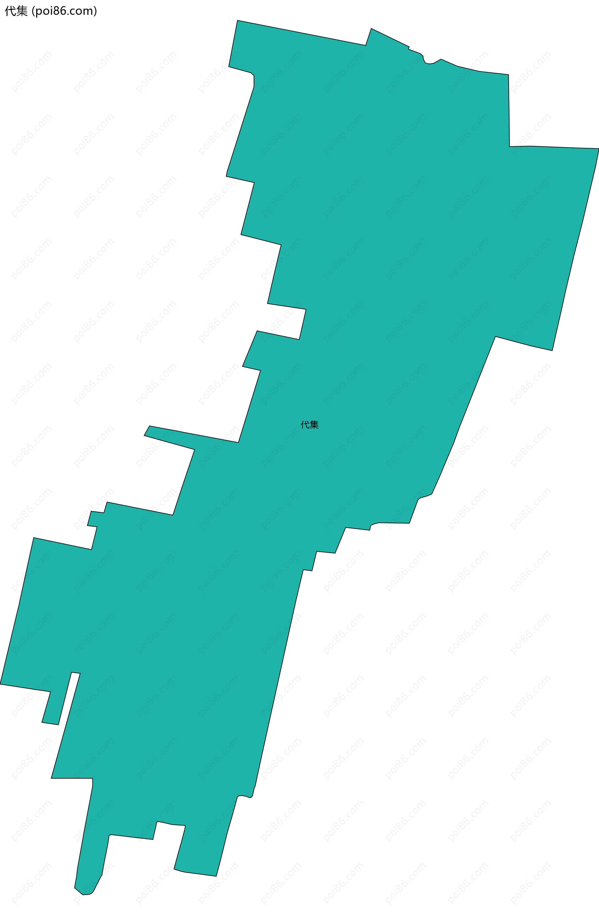 代集边界地图