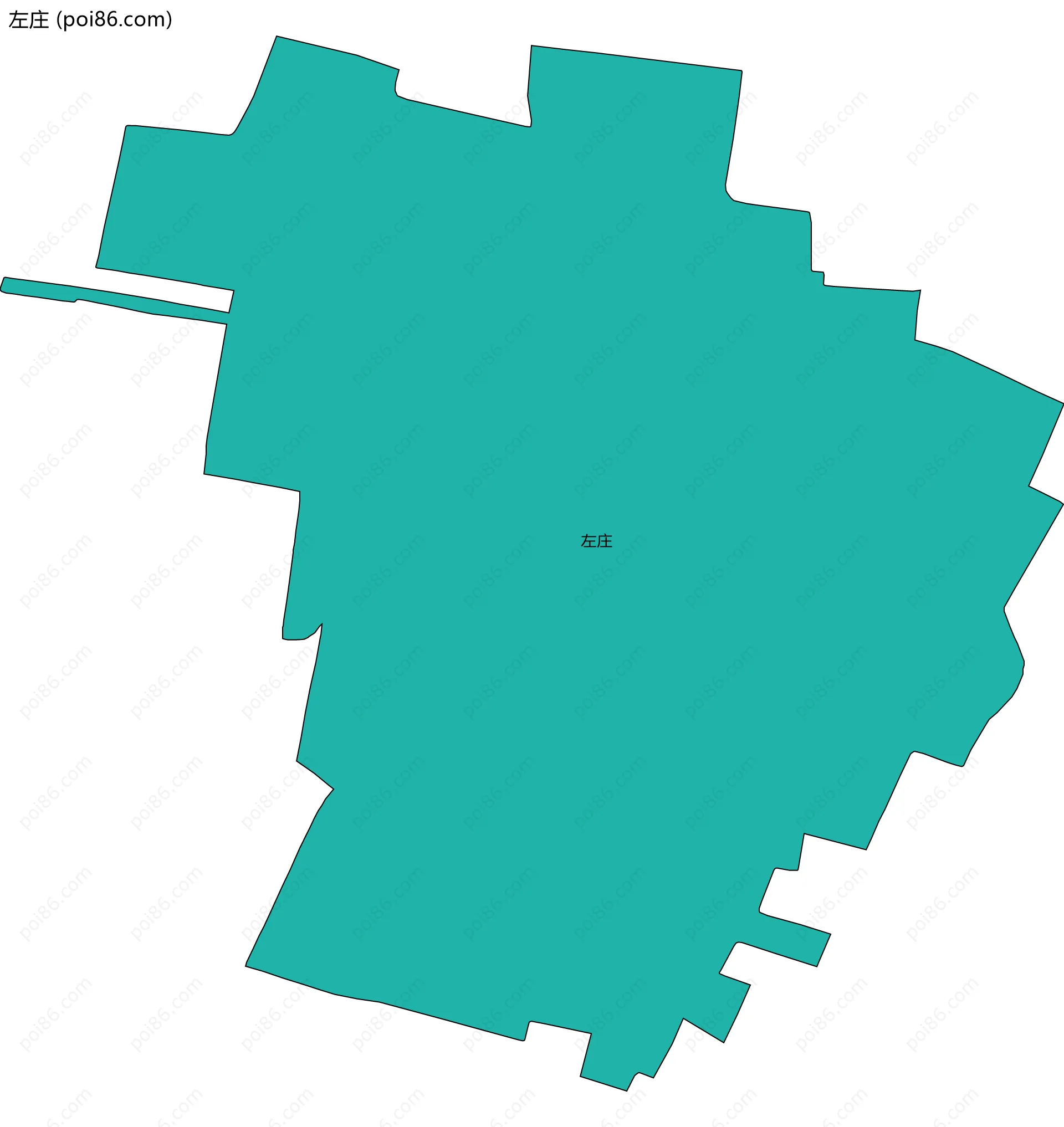 左庄边界地图