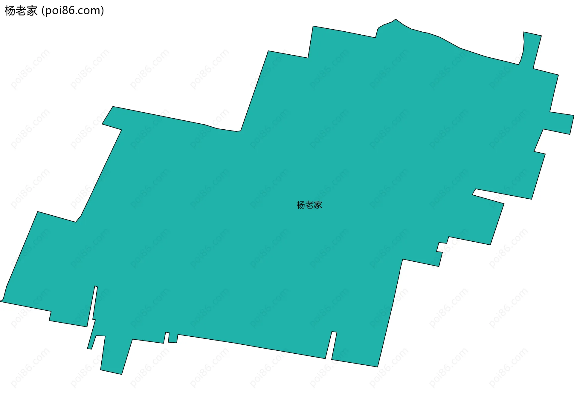 杨老家边界地图