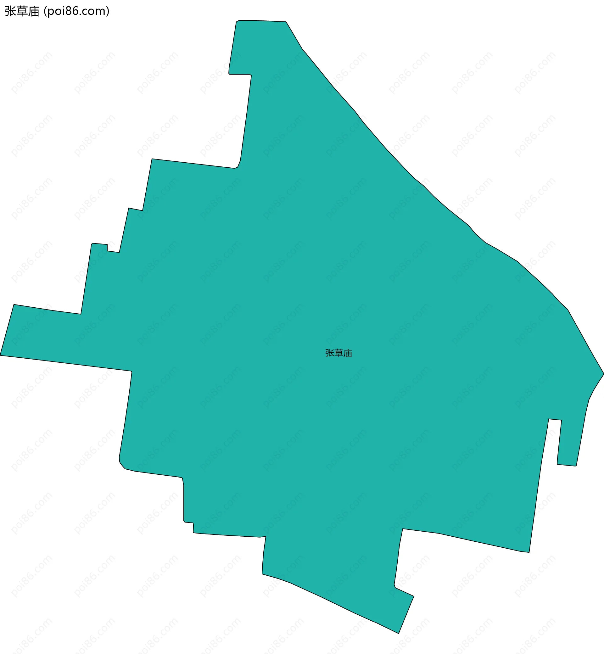 张草庙边界地图