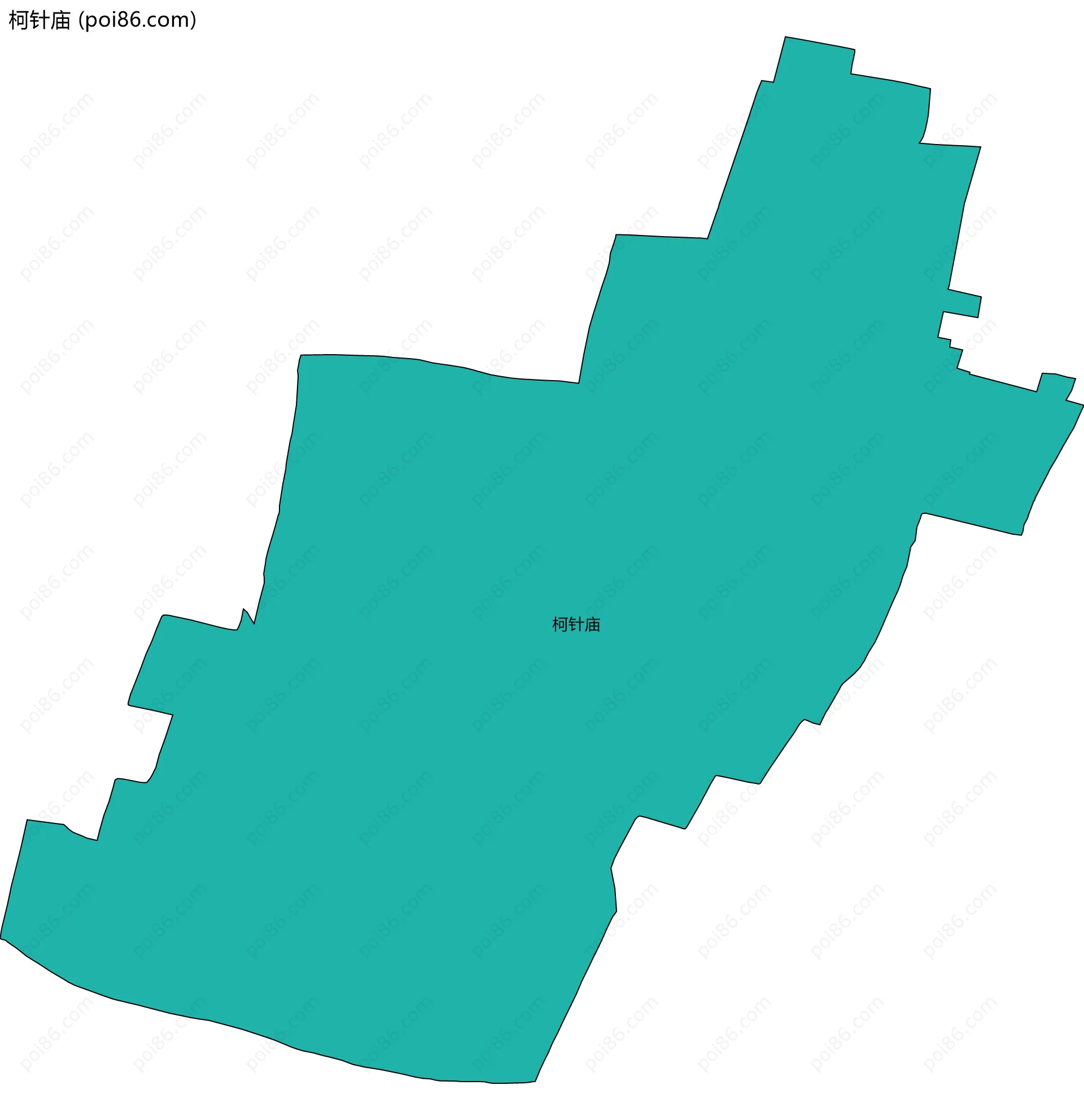 柯针庙边界地图