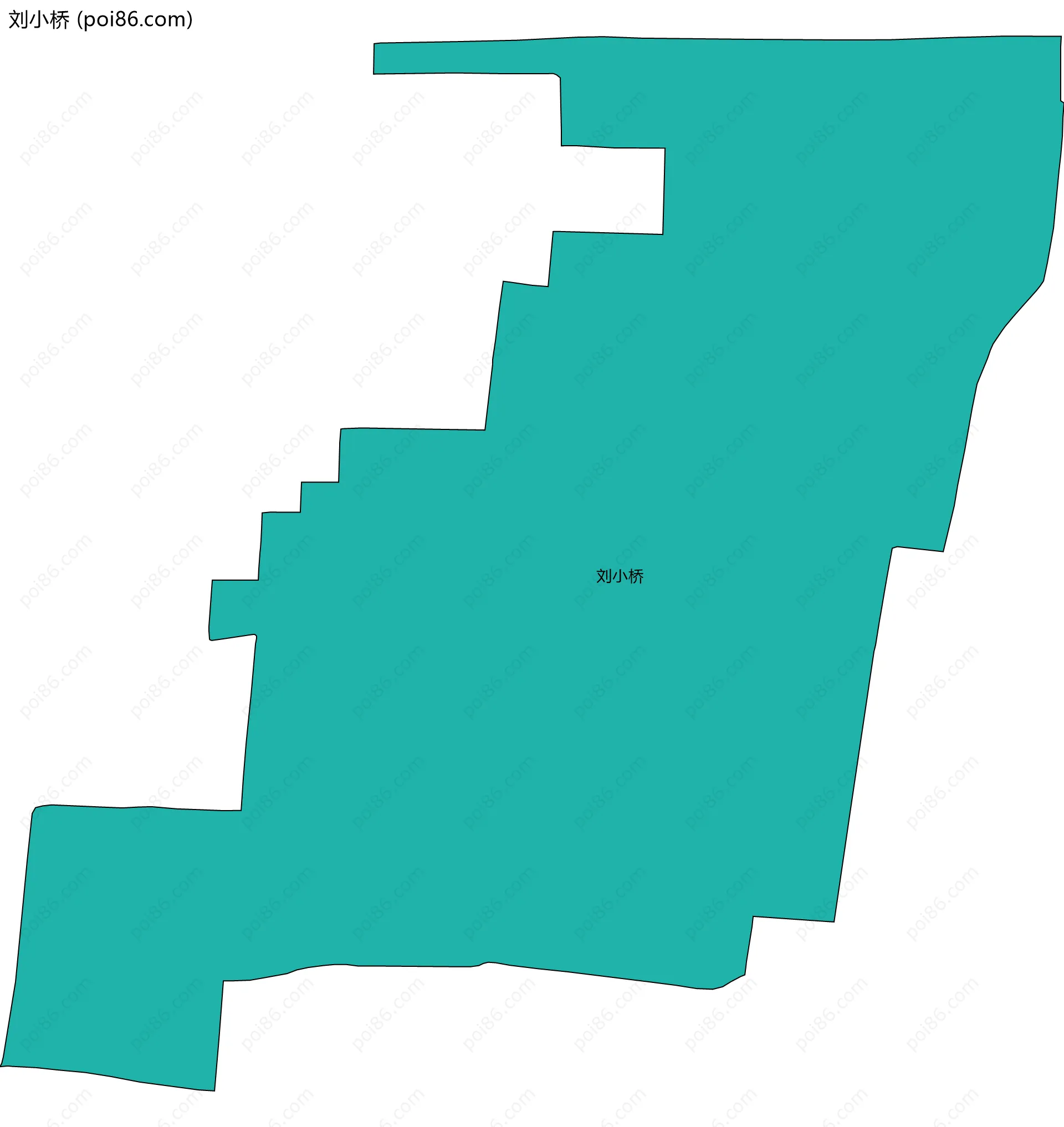 刘小桥边界地图