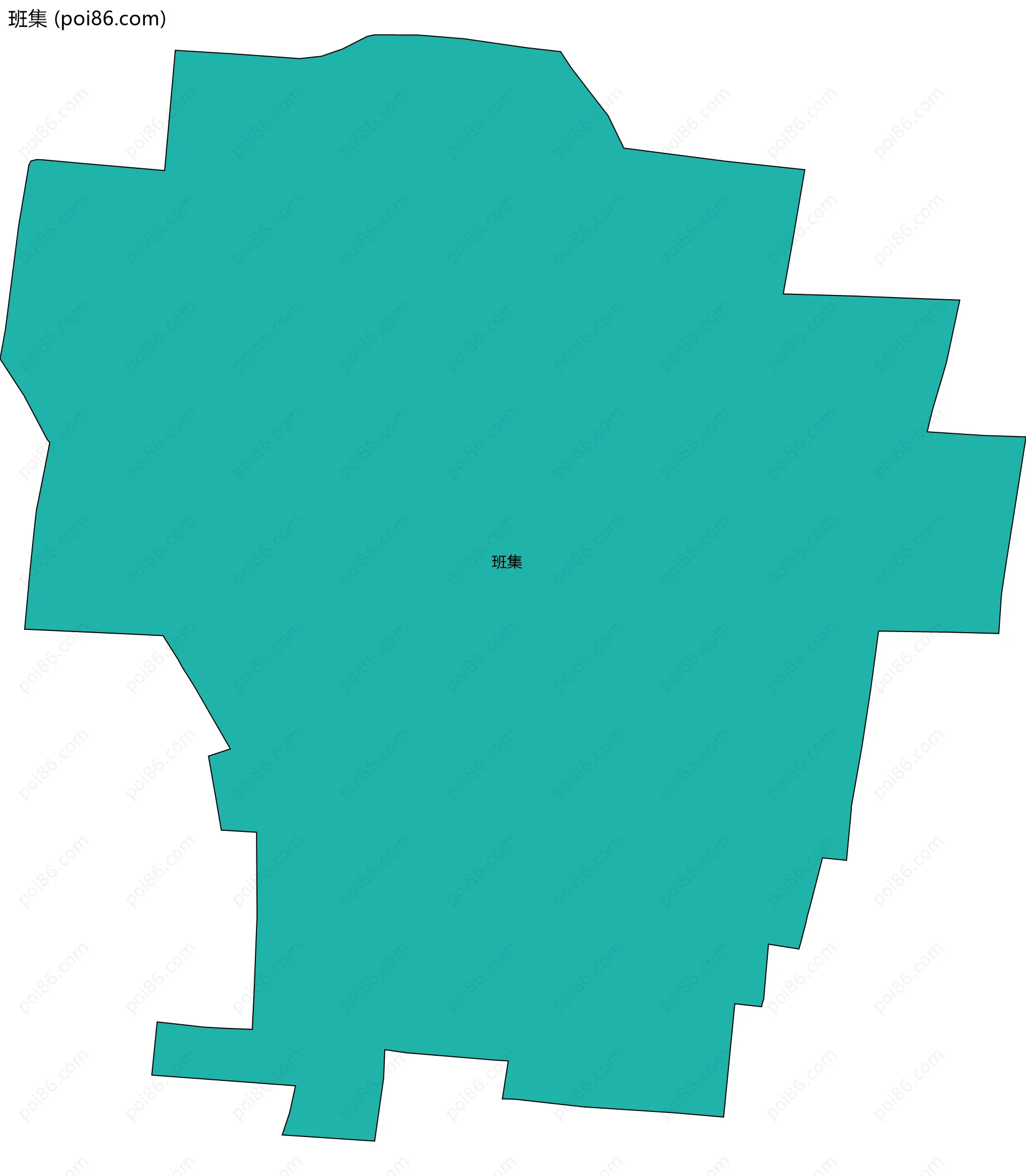 班集边界地图