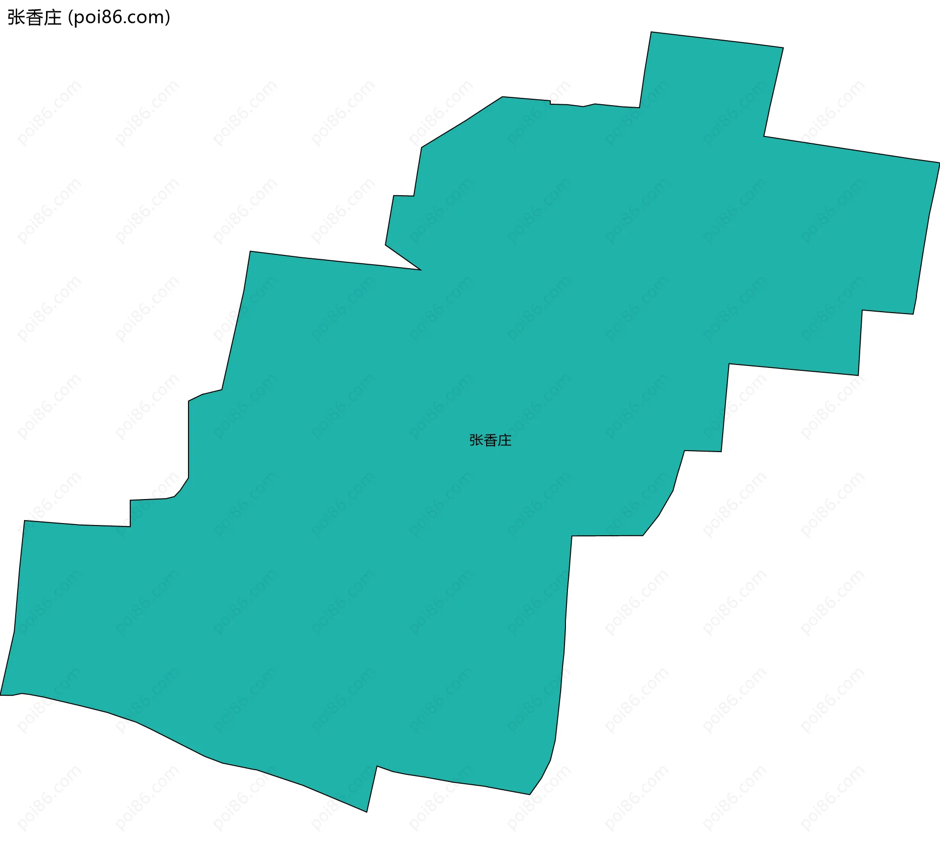 张香庄边界地图