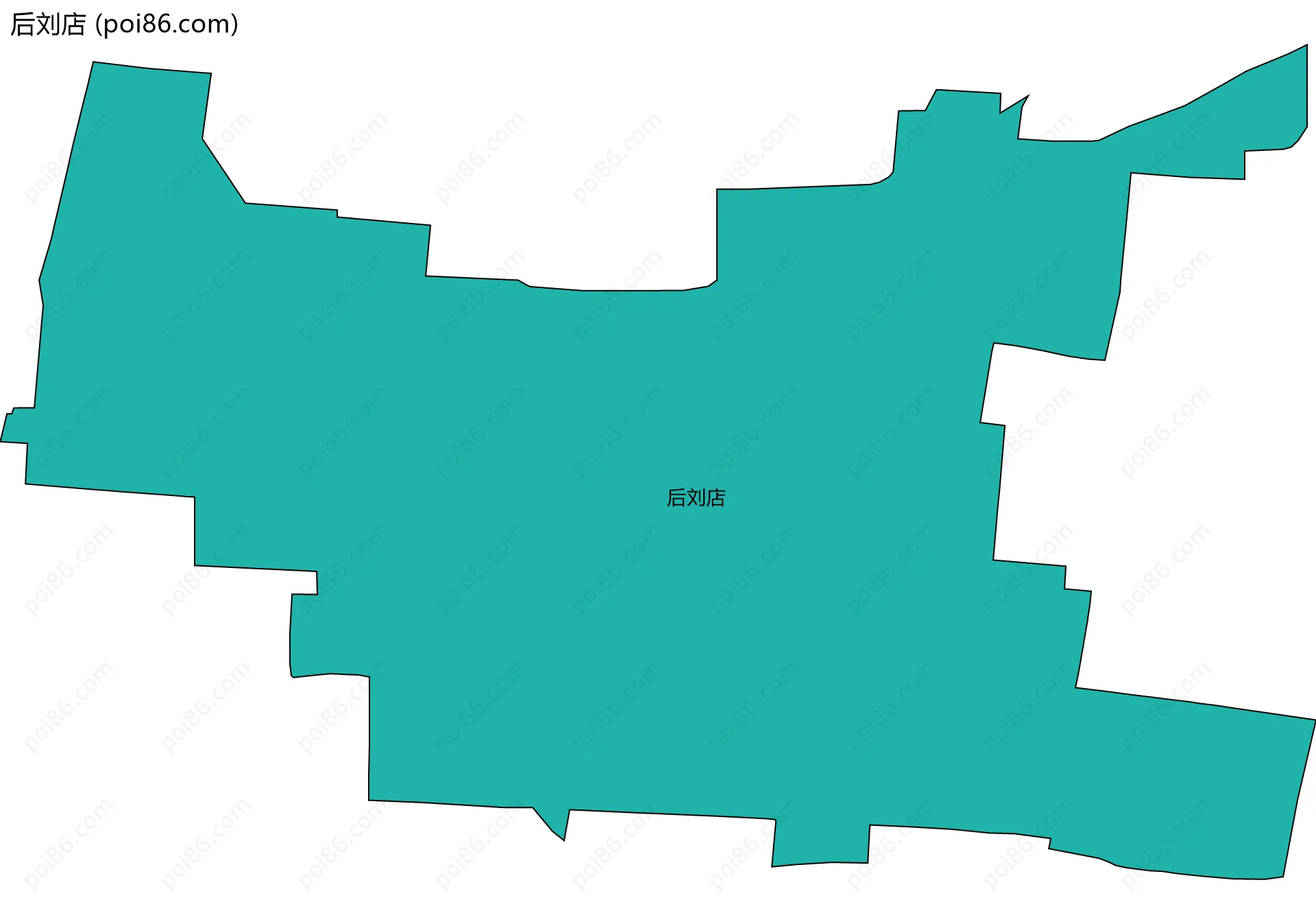 后刘店边界地图