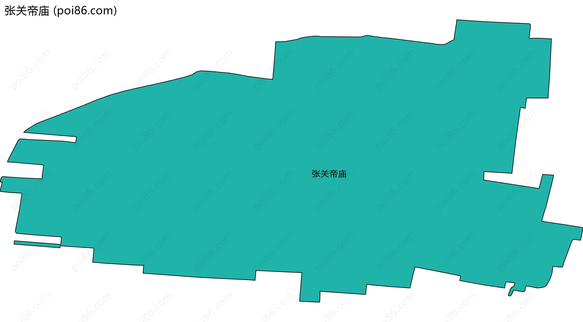 张关帝庙边界地图