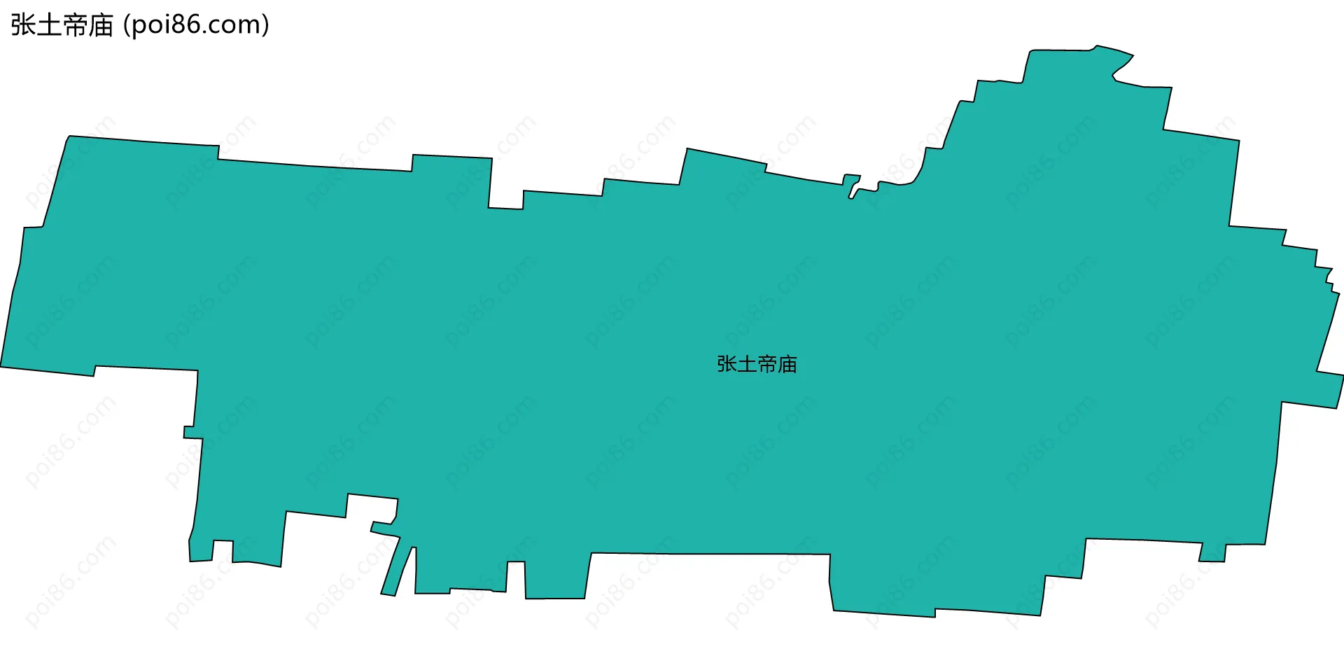 张土帝庙边界地图