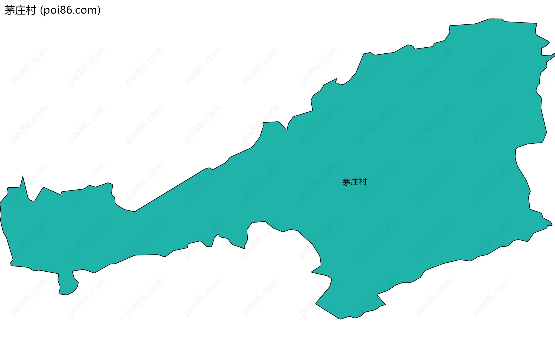 茅庄村边界地图