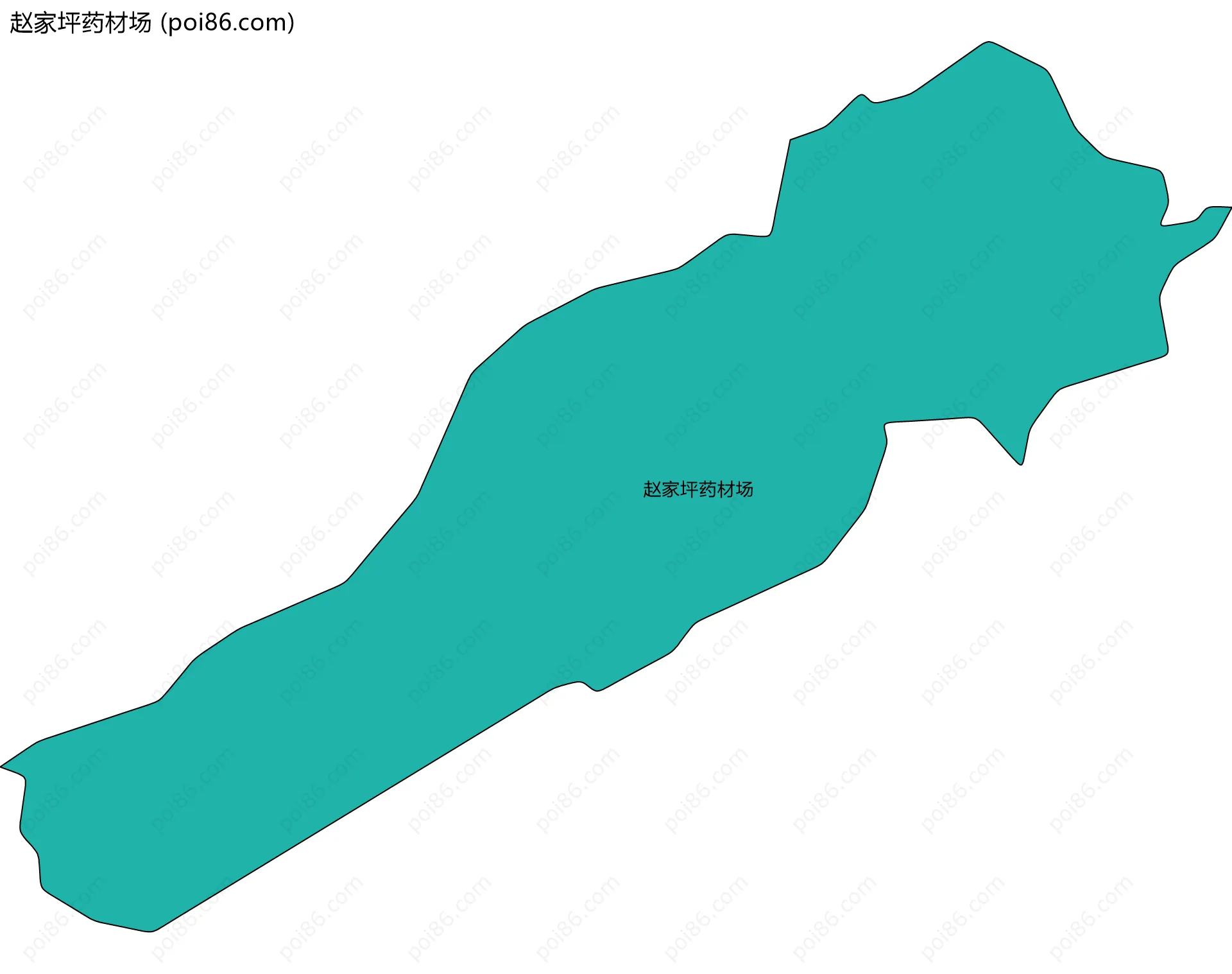 赵家坪药材场边界地图