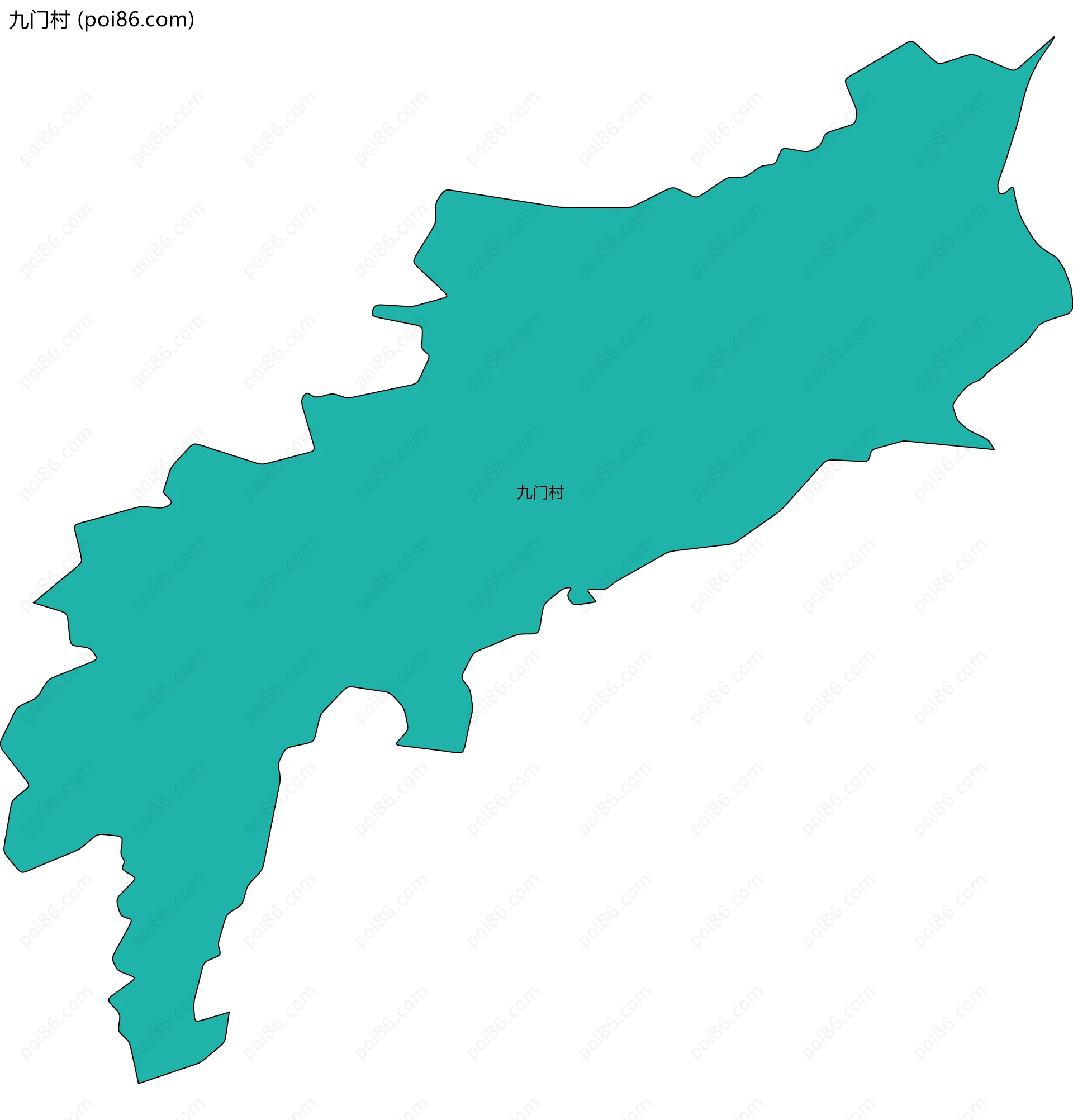 九门村边界地图