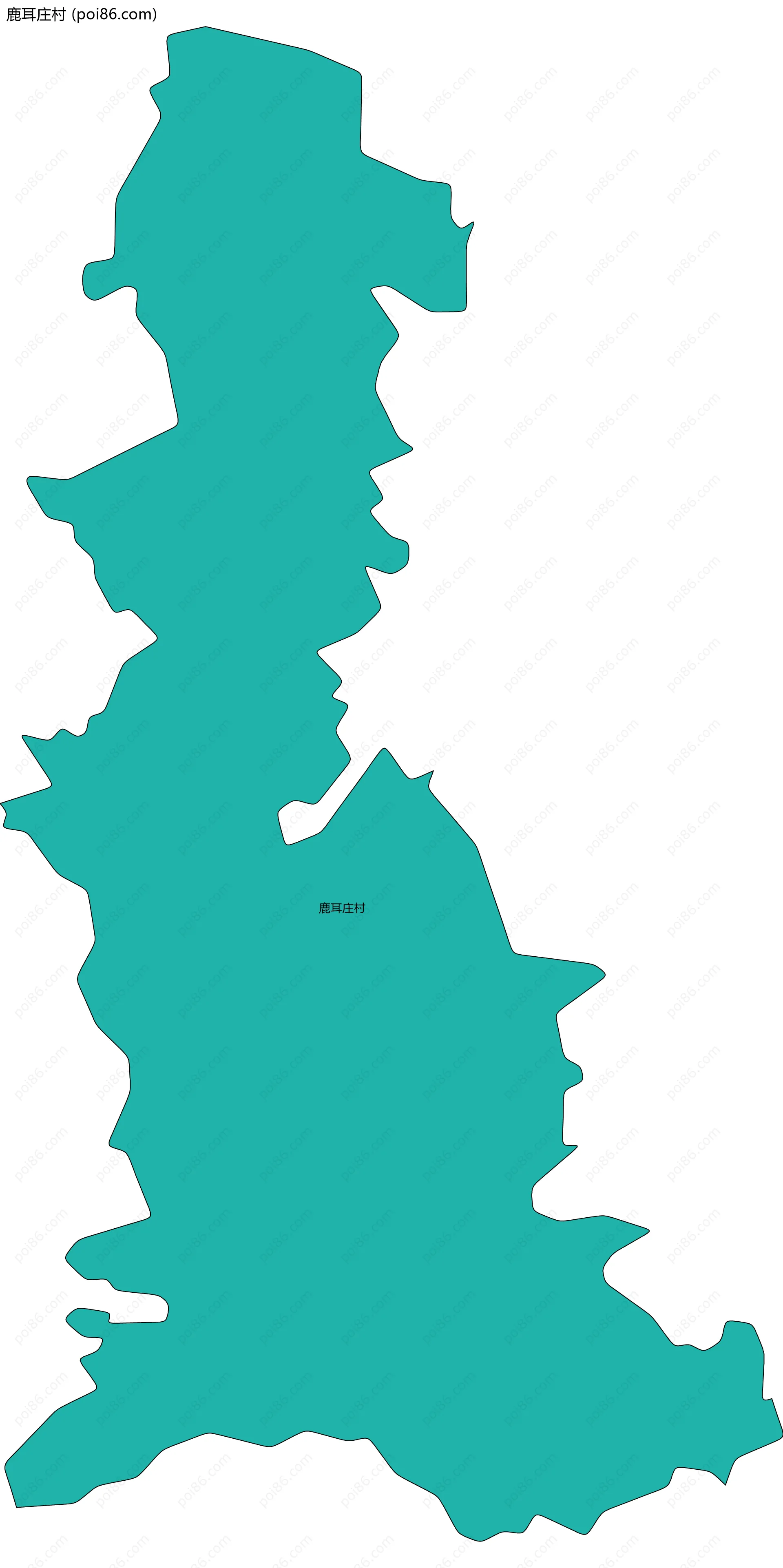 鹿耳庄村边界地图