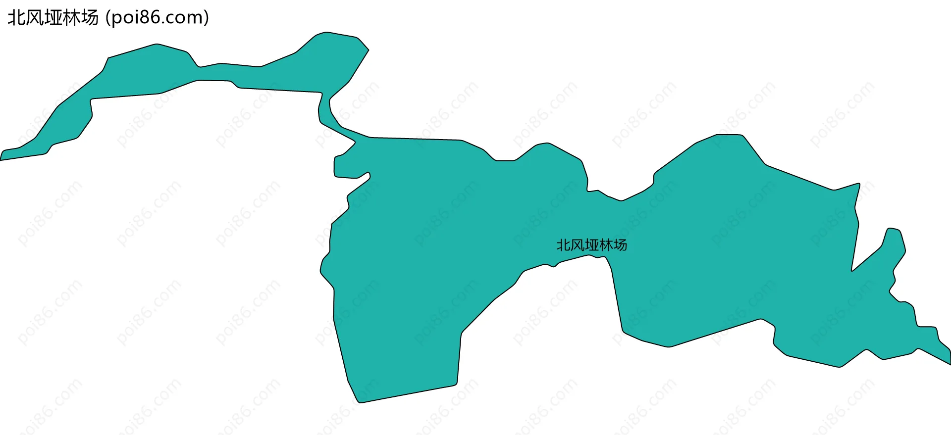 北风垭林场边界地图