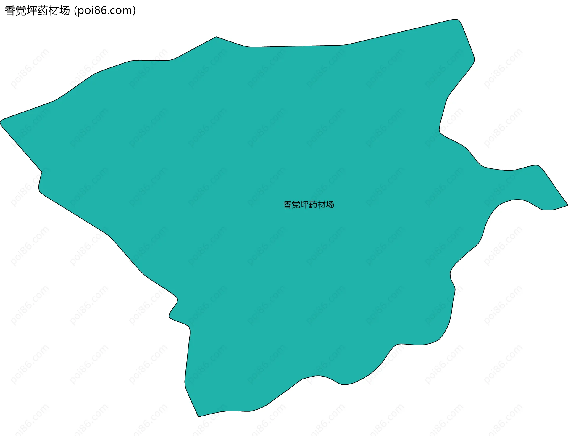 香党坪药材场边界地图